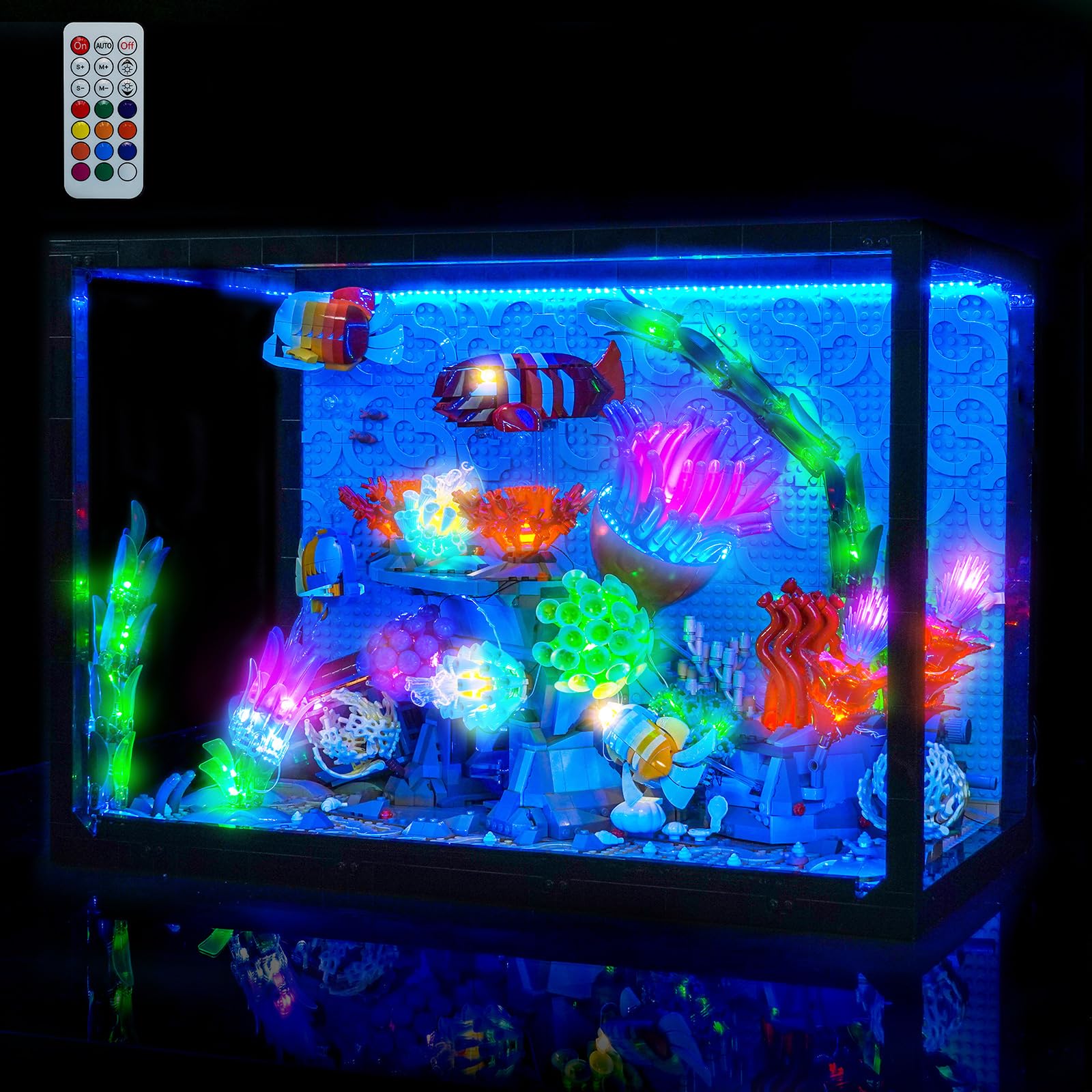 Set di luci LED Colorato Compatibile con Lego Tropical Aquarium