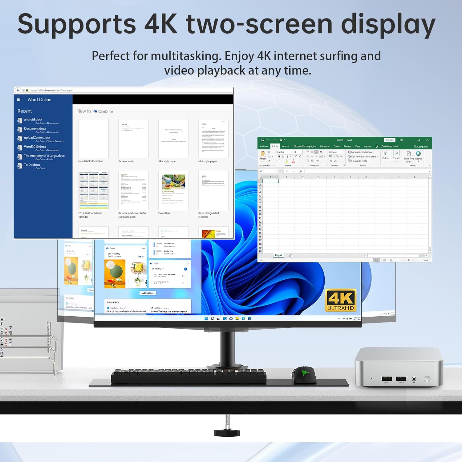 Mini PC N3700 8GB RAM 128GB SSD Win10 - immagine 6