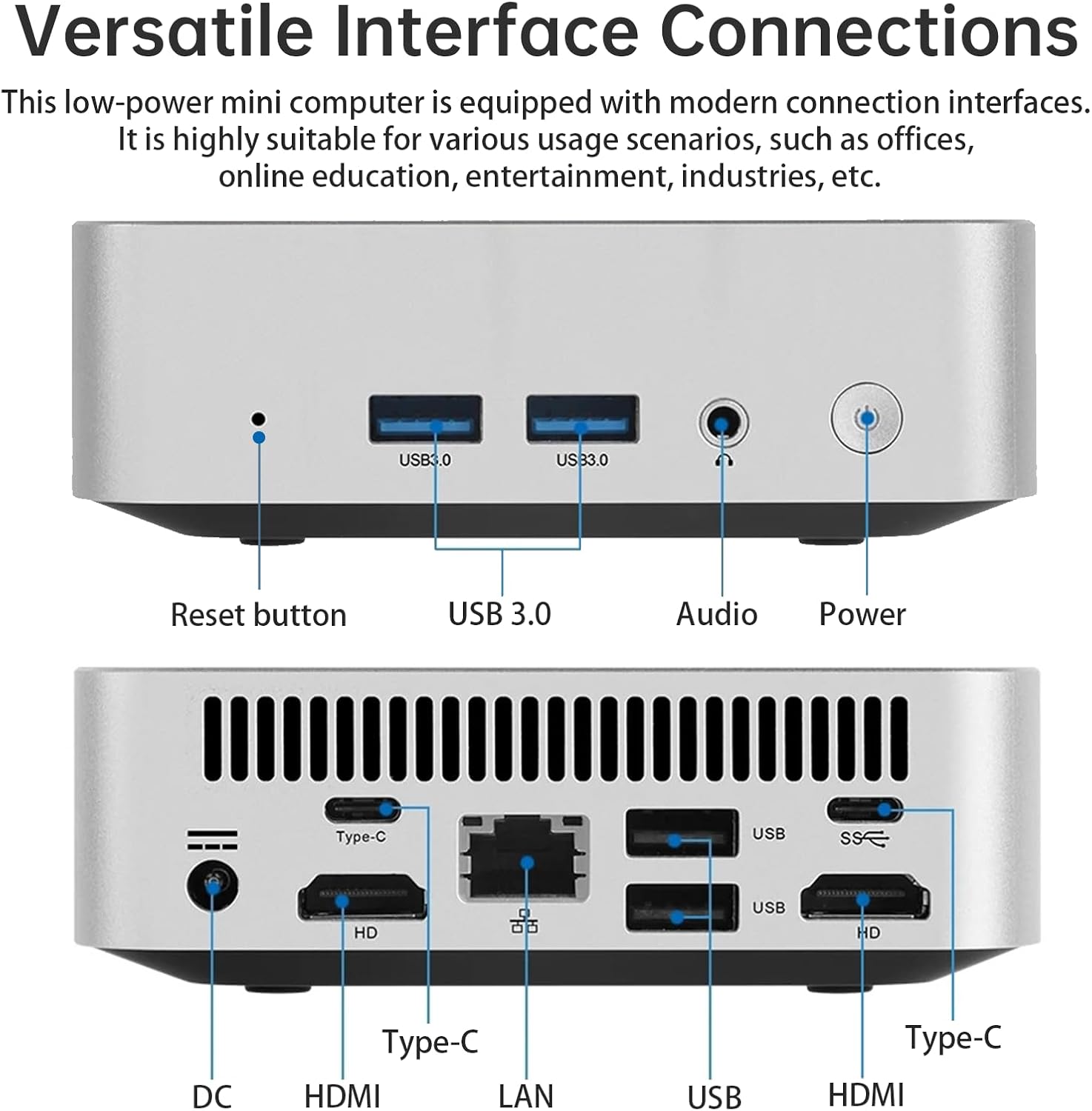 Mini PC N3700 8GB RAM 128GB SSD Win10 - immagine 7