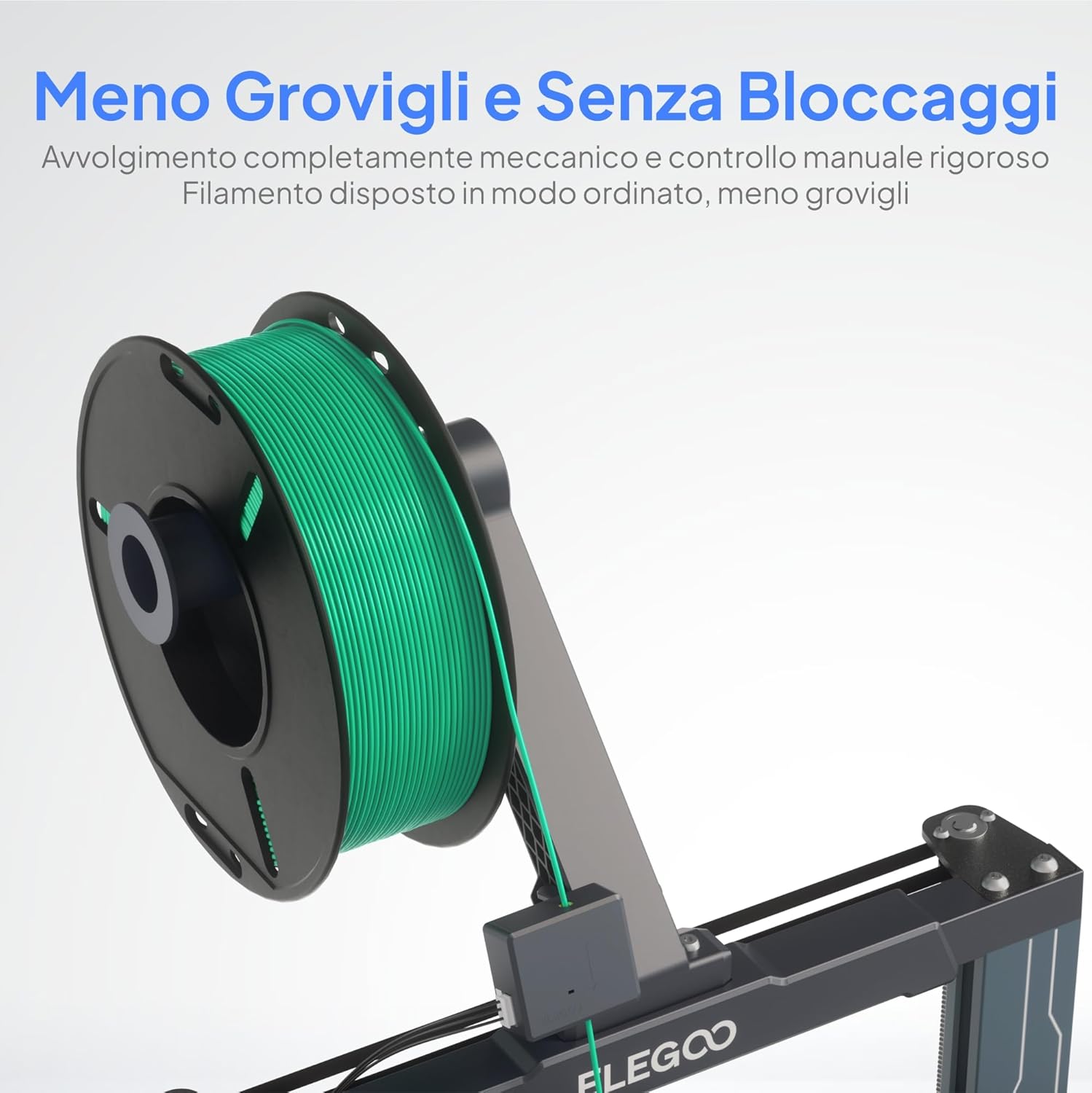 Elegoo Filamento PLA 1.75mm Multicolore - 8x250g - immagine 5