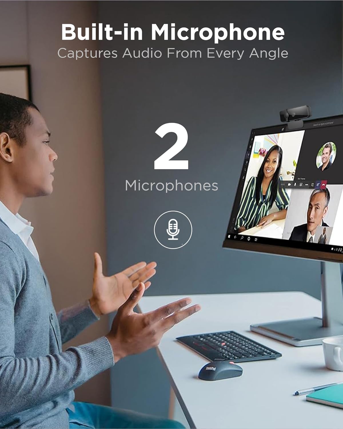 Lenovo Essential FHD Webcam - immagine 3