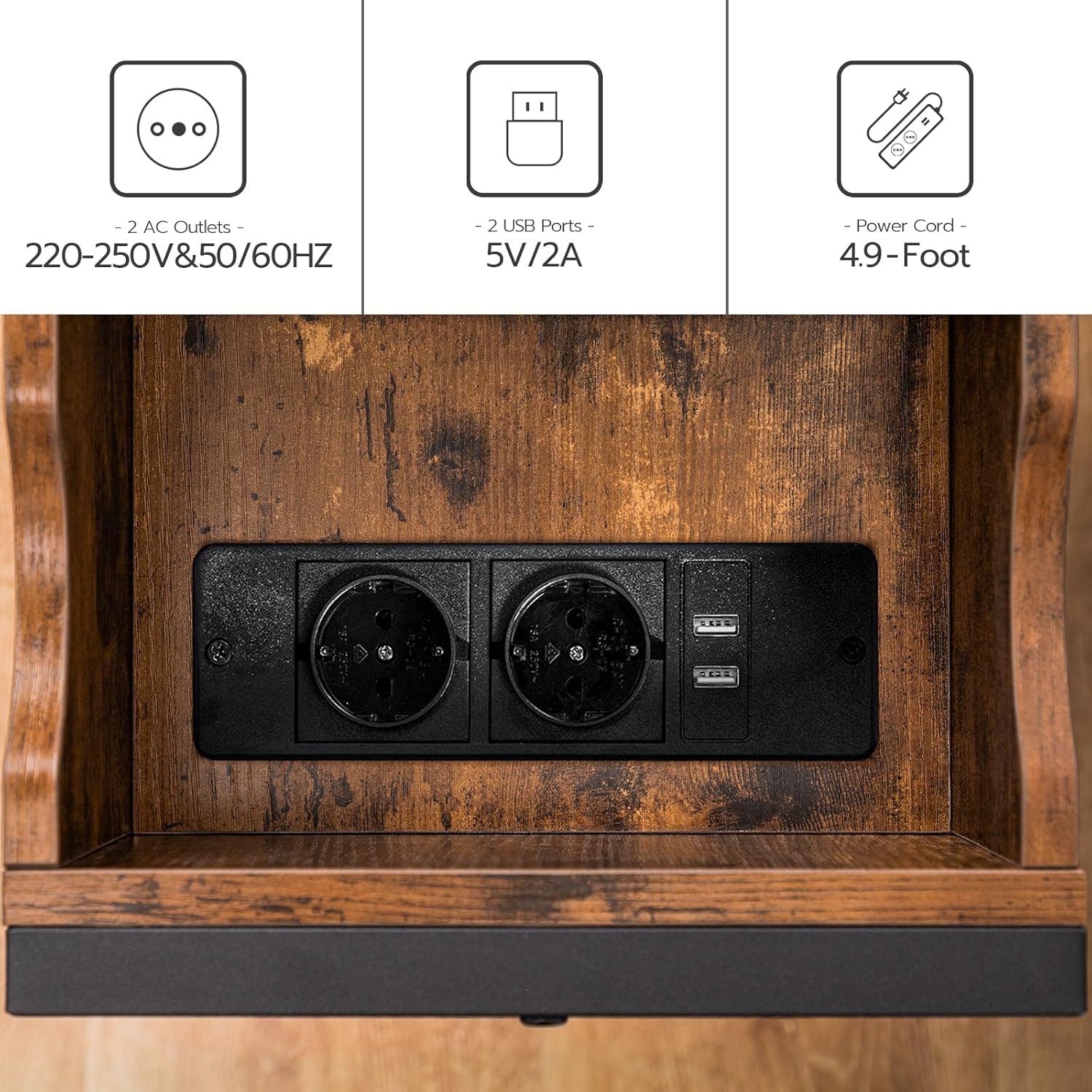 Hoobro Tavolino da Divano con Piano a Ribalta - immagine 4