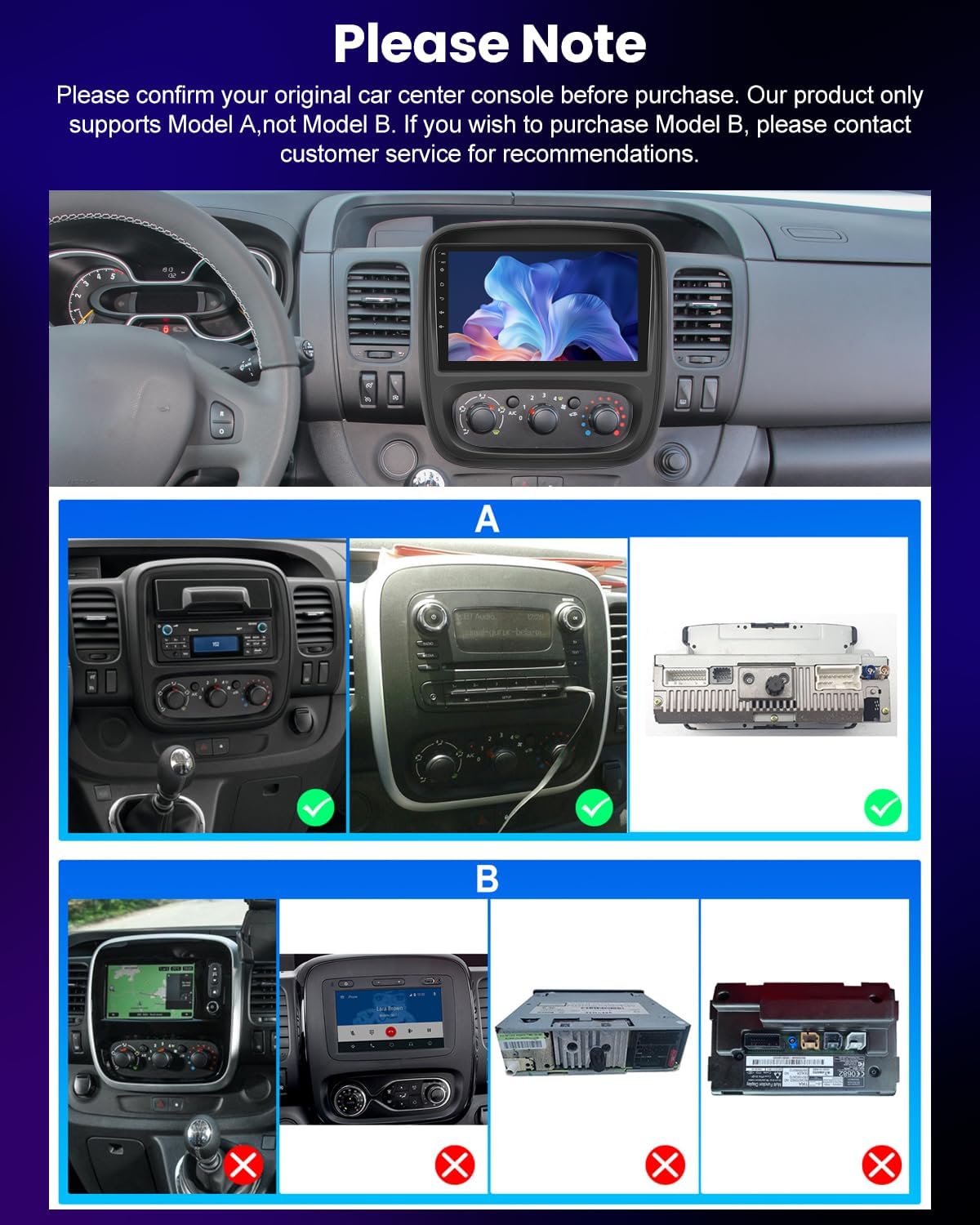 Nhopeew Autoradio Android per Renault Trafic/Opel Vivaro - immagine 6