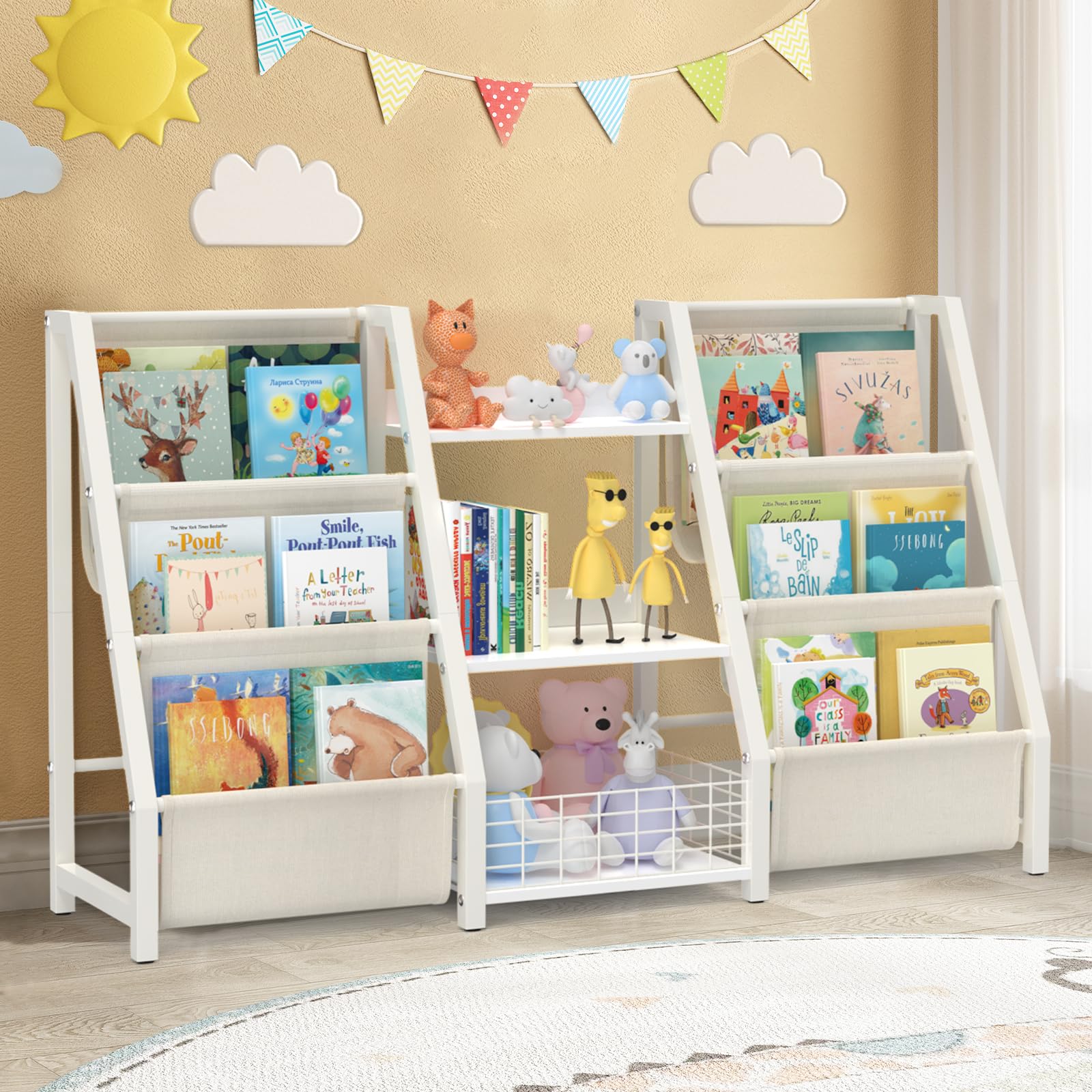 Borisi Libreria Montessoriana per Bambini 124x30x75cm