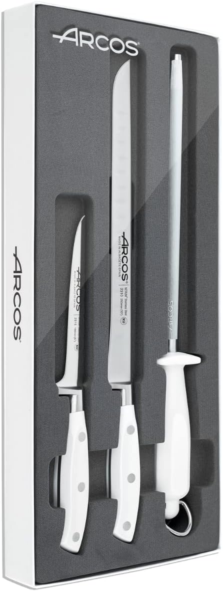 Arcos Serie Riviera Blanc - Set 3 Coltelli Acciaio Inox - immagine 1