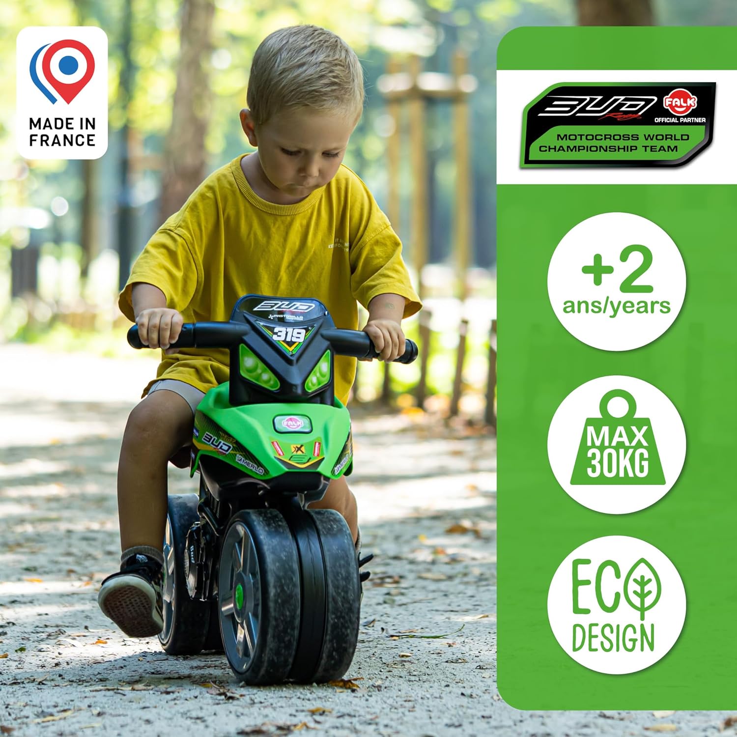 Falk - Draisienne Moto Bud Racing Verde - immagine 4