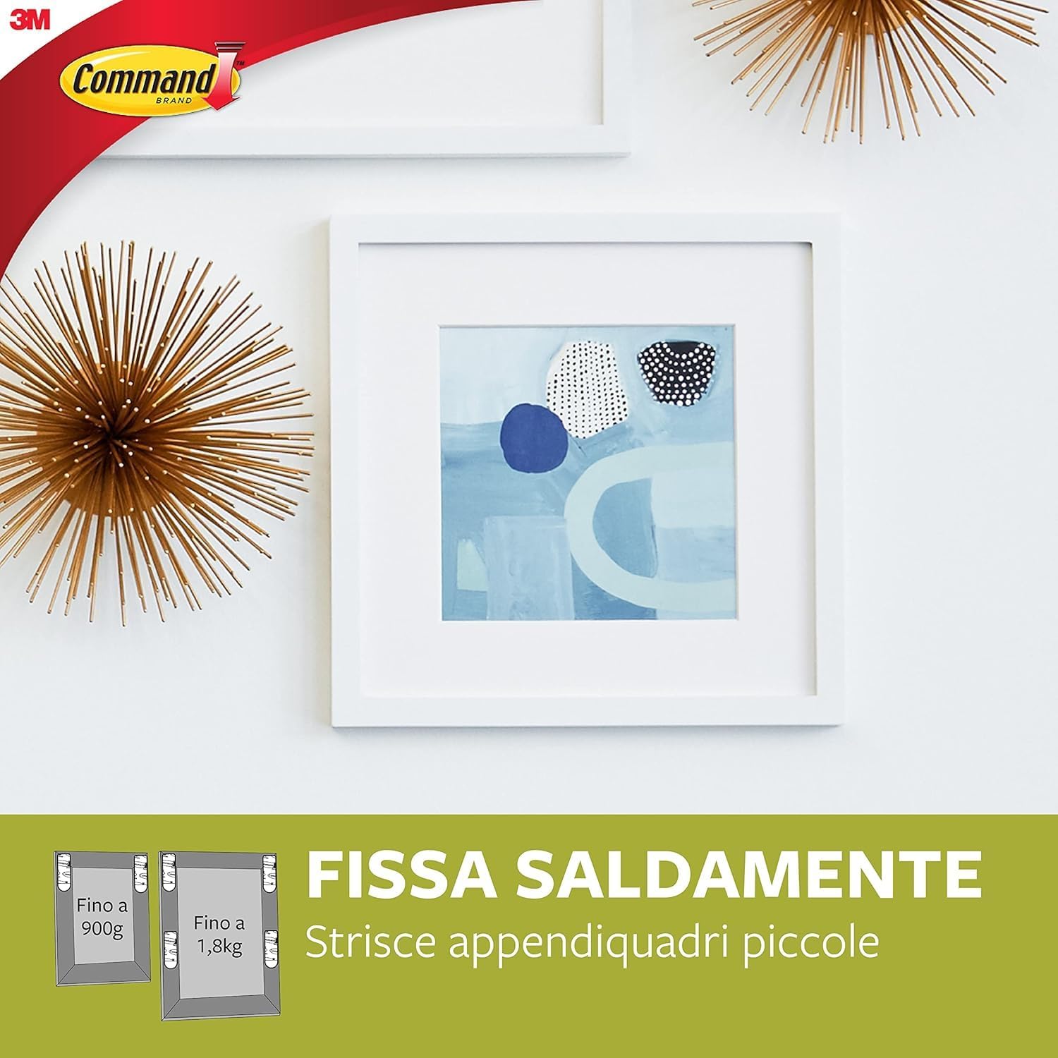 Command Strisce Appendiquadri Adesive Piccole Bianche - immagine 6