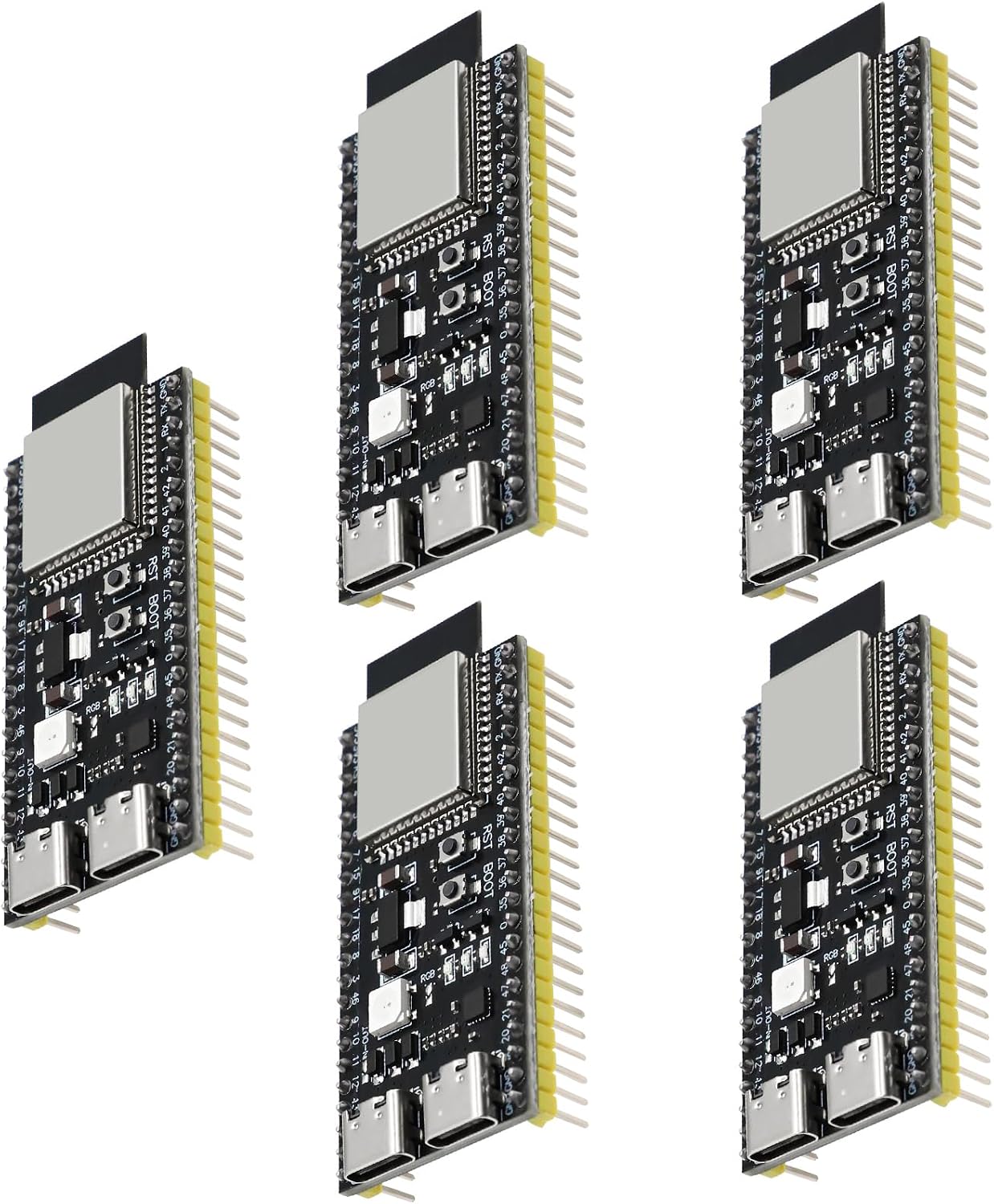 Scheda Sviluppo ESP32-S3 DevC-1-N16R8-S3 Con Wi-Fi, BLE, Doppia USB-C E Antenna IPEX – Compatibile Con Arduino, Per Progetti IoT Professionali