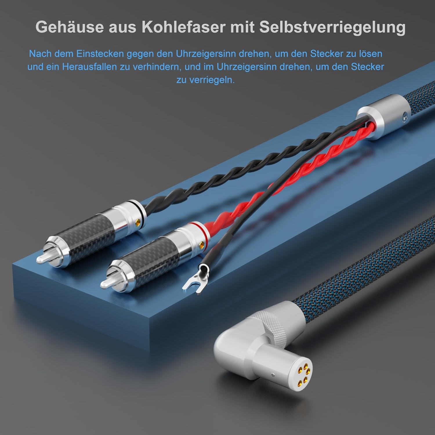 Monosaudio Cavo Giradischi High End 1m OFC - immagine 4