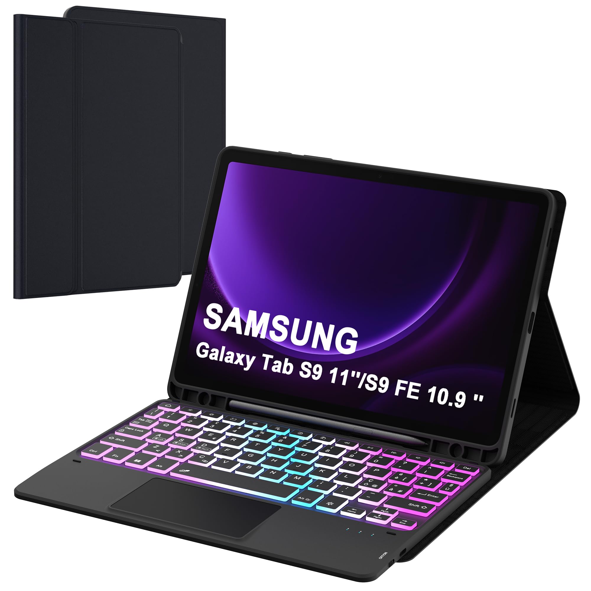 Custodia Tastiera per Samsung Galaxy Tab S9 FE/S9 11" 2023