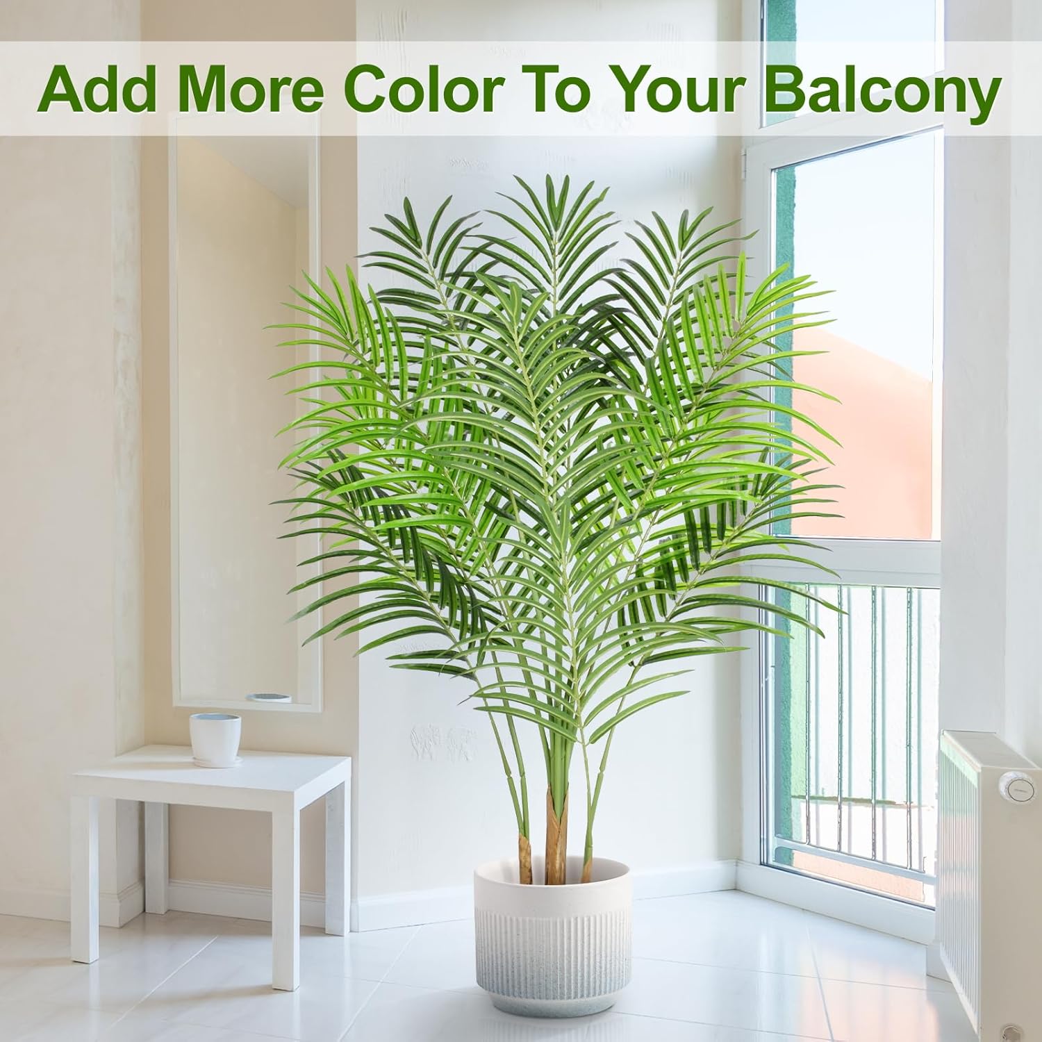 Keeplush Pianta Finta Palma 120cm da Interno/Esterno - immagine 5