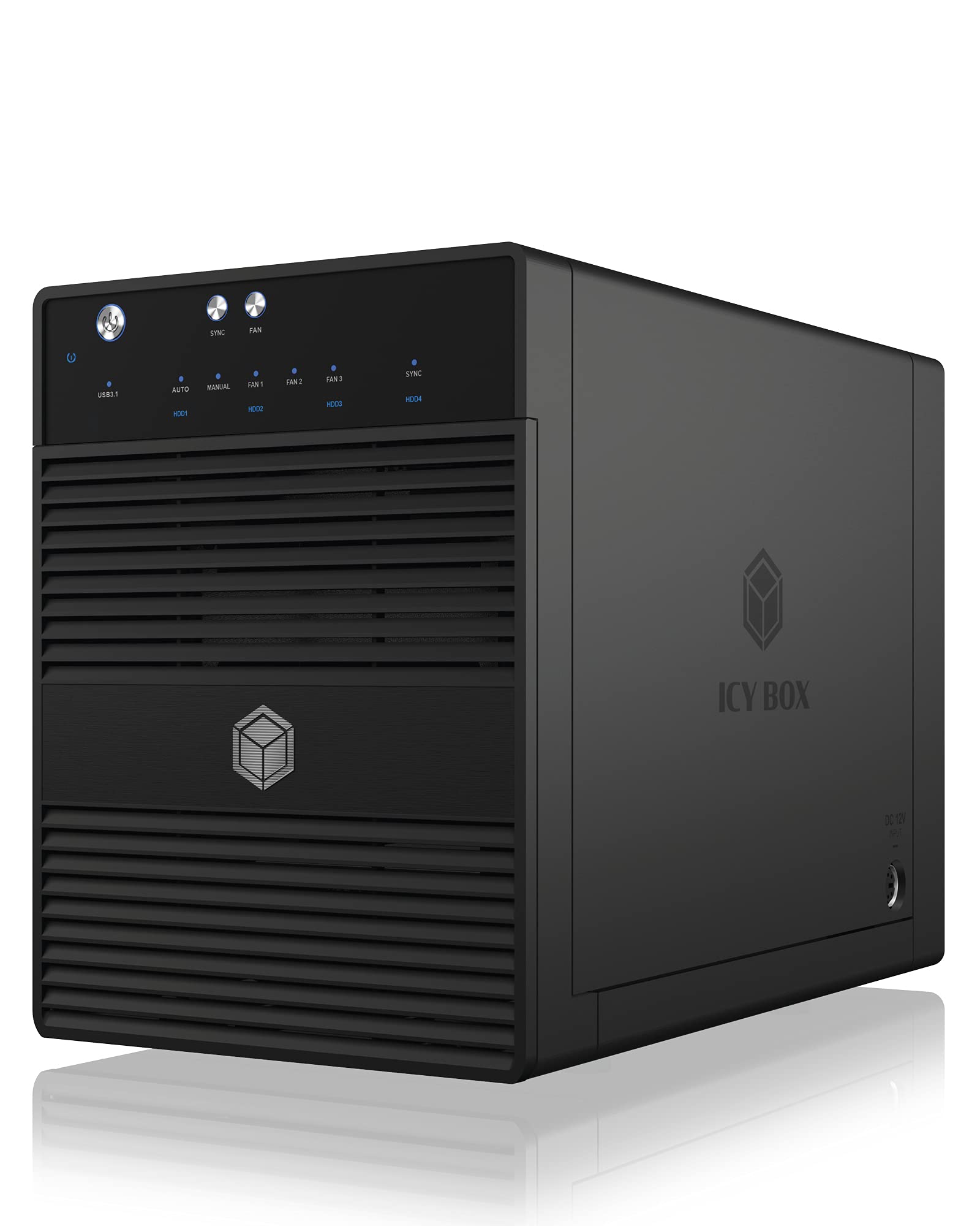 Icy Box Case Esterno USB-C 4 Alloggiamenti SSD/HDD