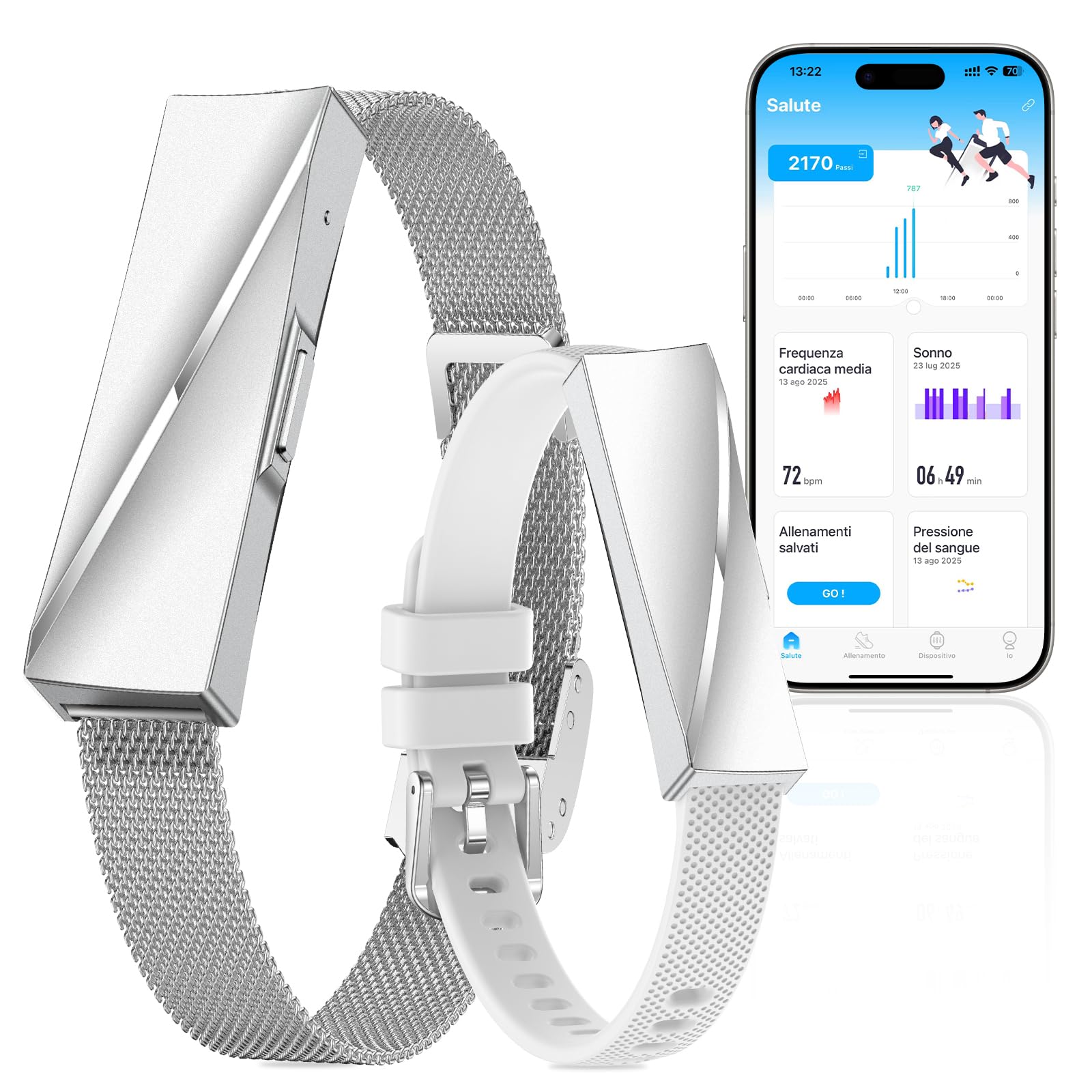 Iso Tech Smart Braccialetto Fitness Band IP68