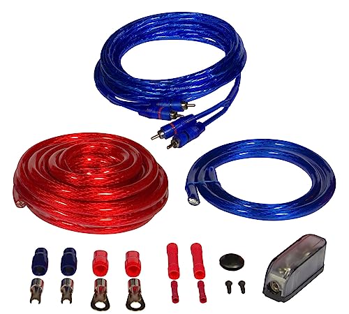 Crunch CRK25 | 25mm² Verstärker-Anschluss-Set - Kabelset 5m mit Cinchkabel