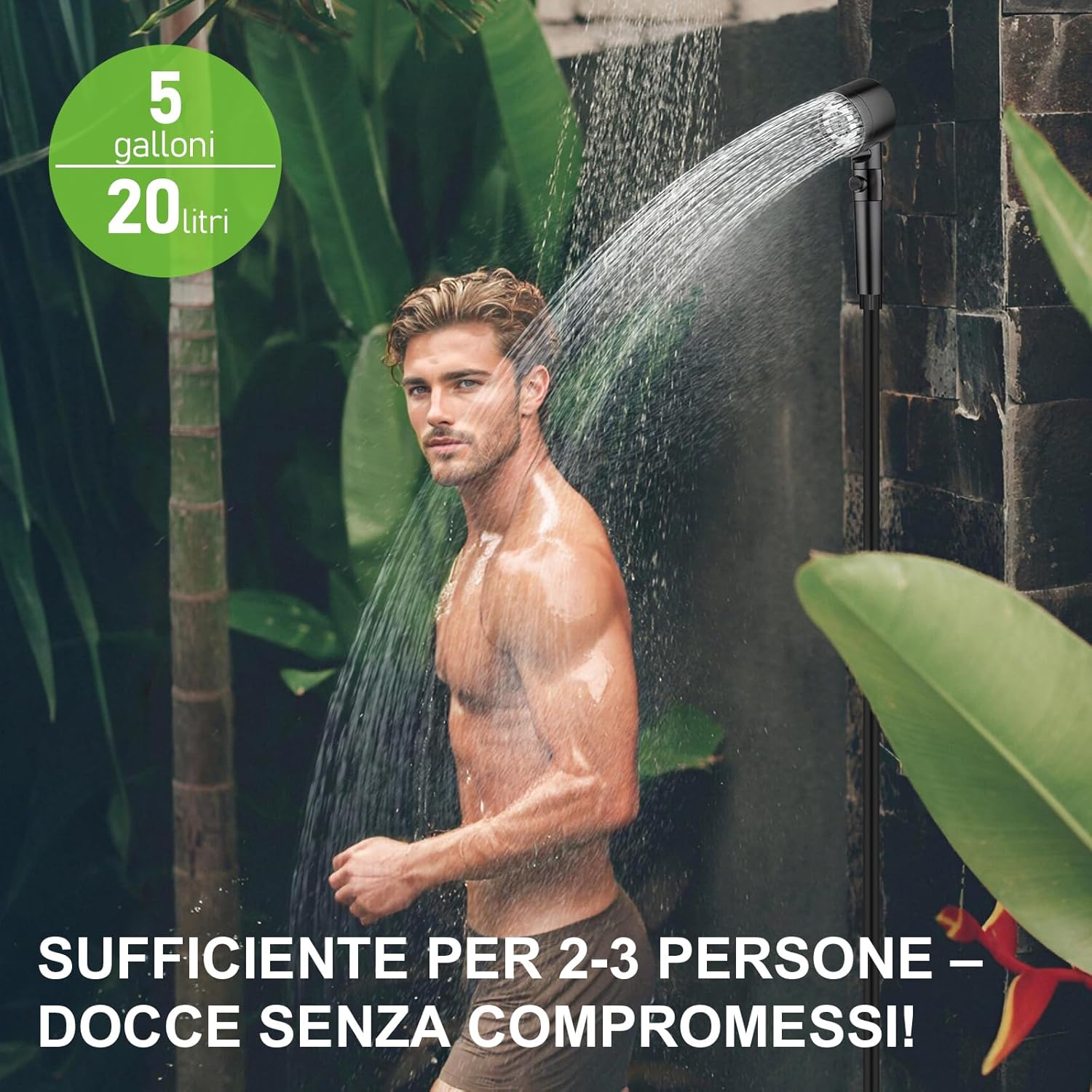 Tadomoe Doccia da Campeggio 20L con Pompa a Pedale - immagine 2