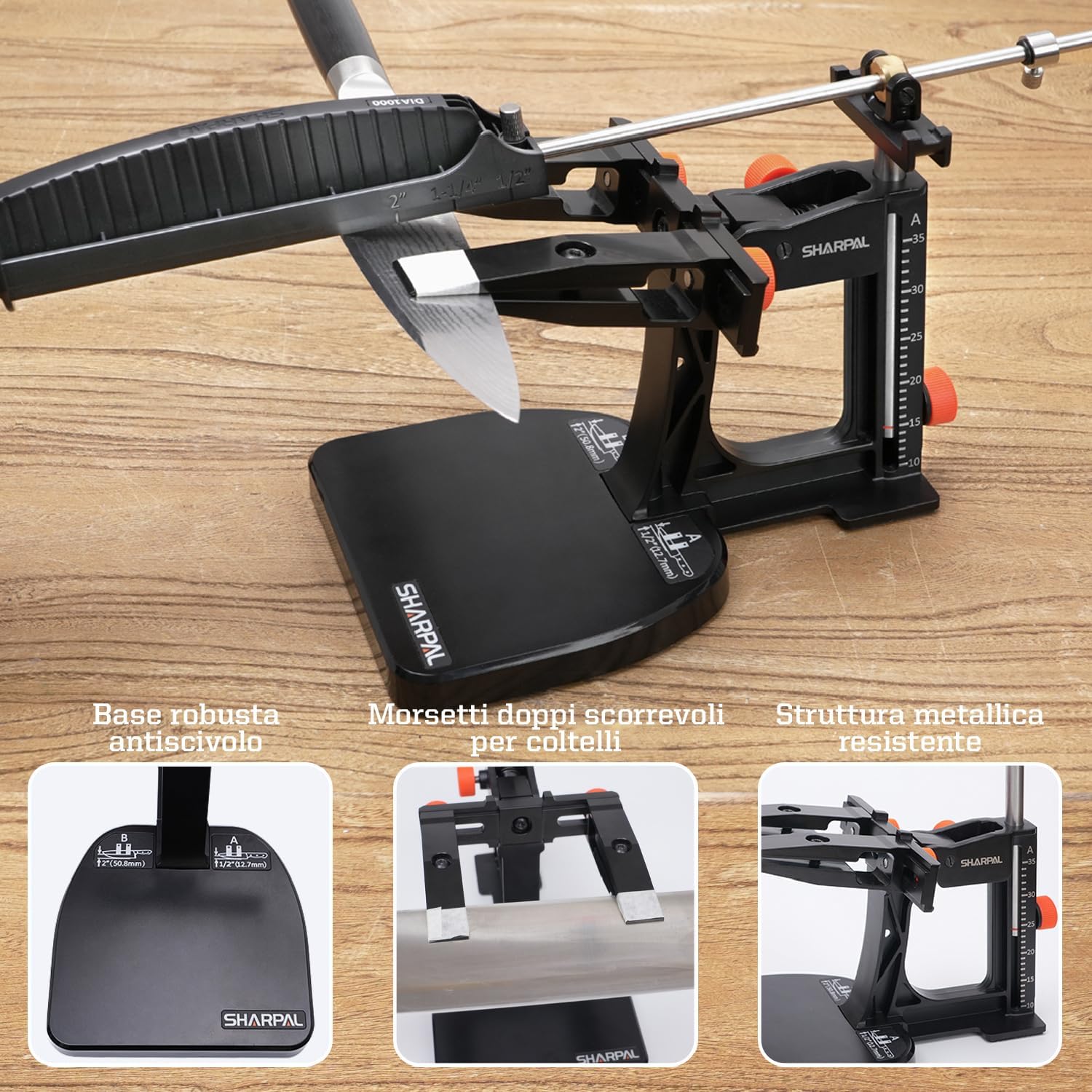 Sharpal 202H Affilacoltelli Professionale Angolo Regolabile - immagine 4