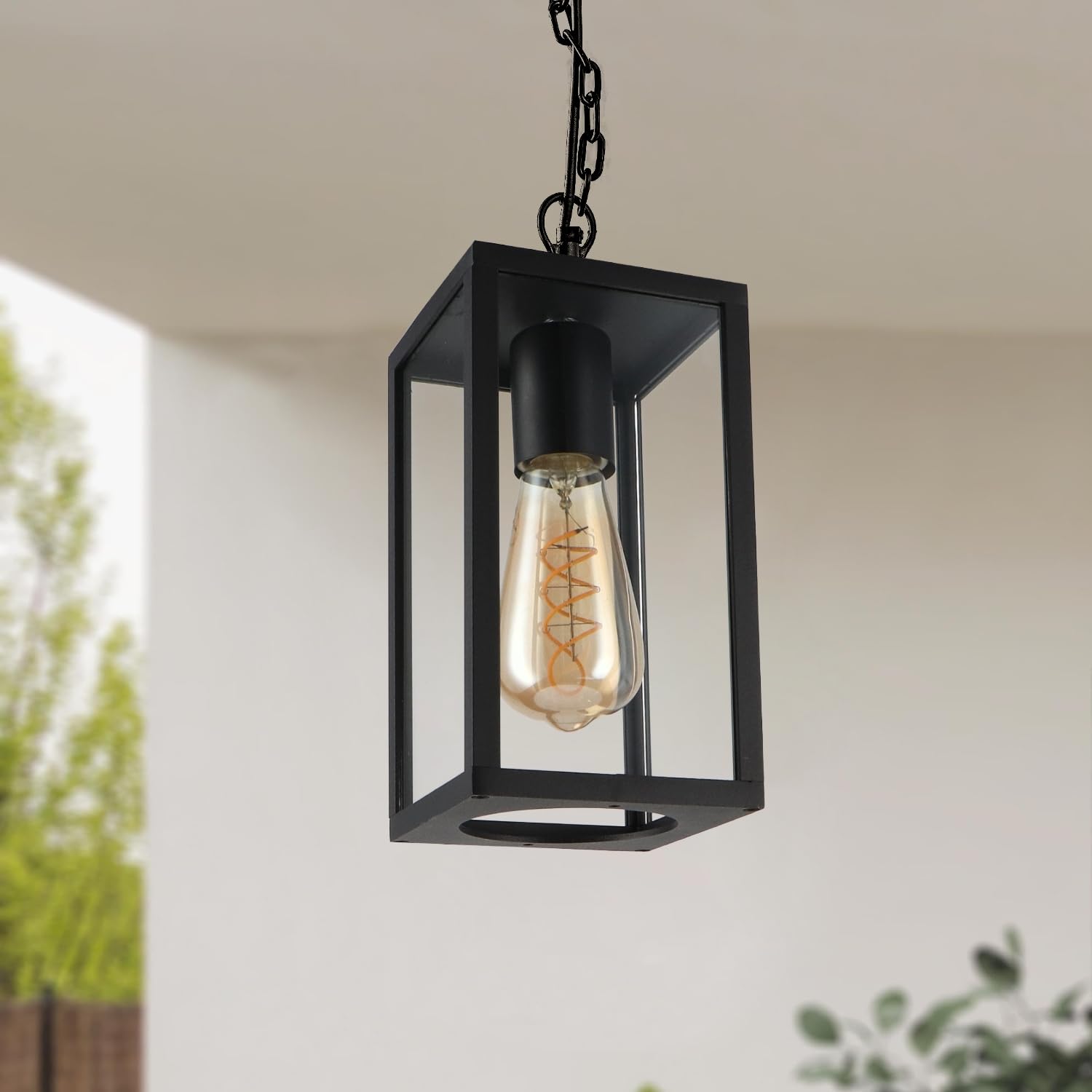 M Ledme - Plafoniera LED Esterno Ducte E27, Nera