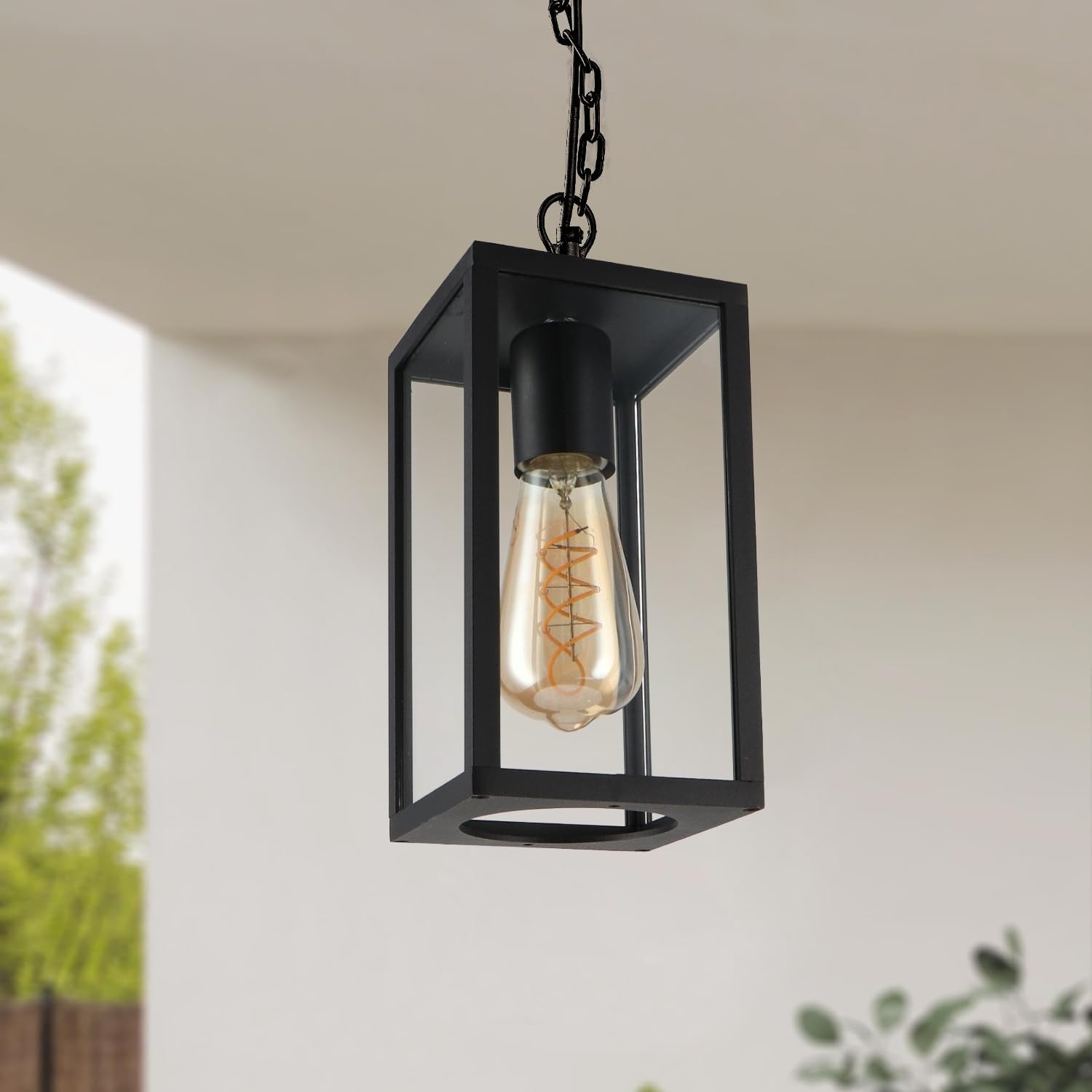 M Ledme - Plafoniera LED Esterno Ducte E27, Nera - immagine 1