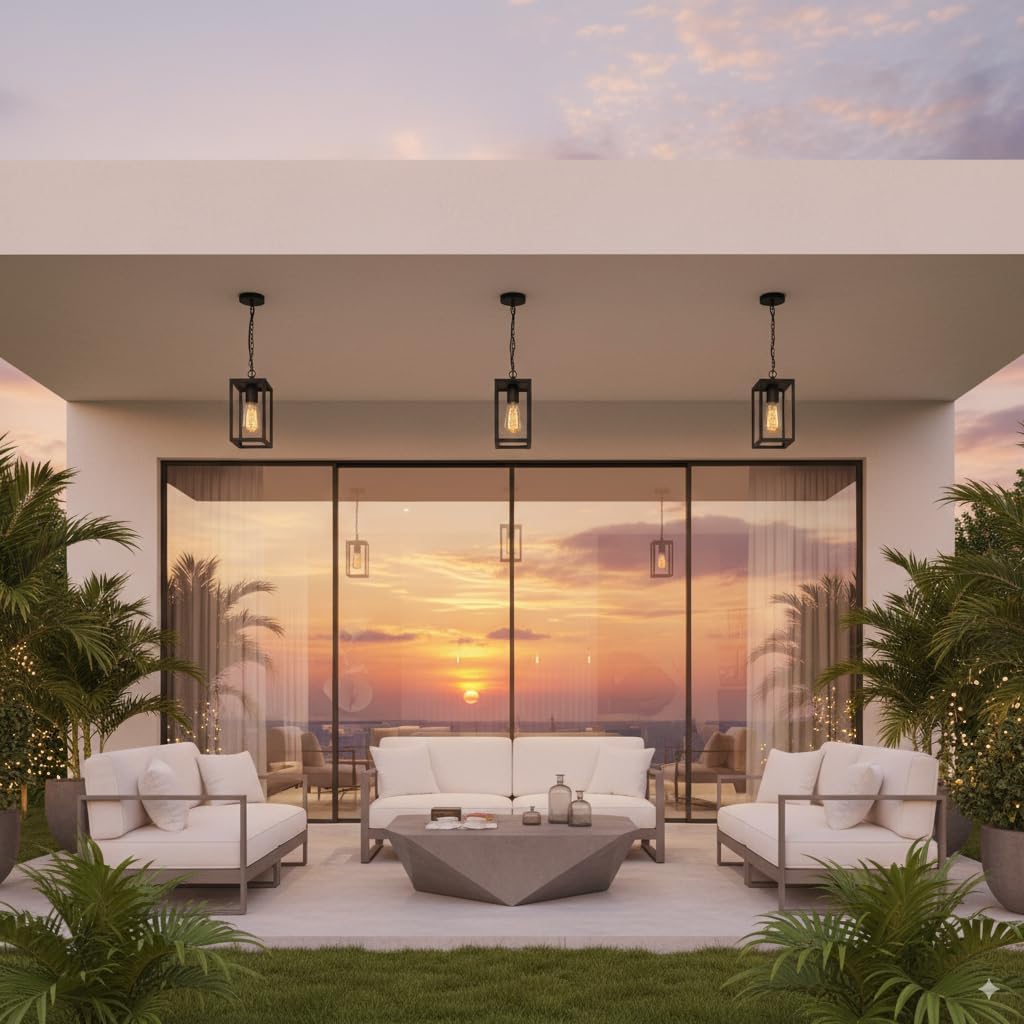 M Ledme - Plafoniera LED Esterno Ducte E27, Nera - immagine 4