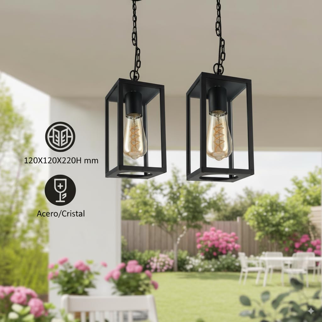 M Ledme - Plafoniera LED Esterno Ducte E27, Nera - immagine 6