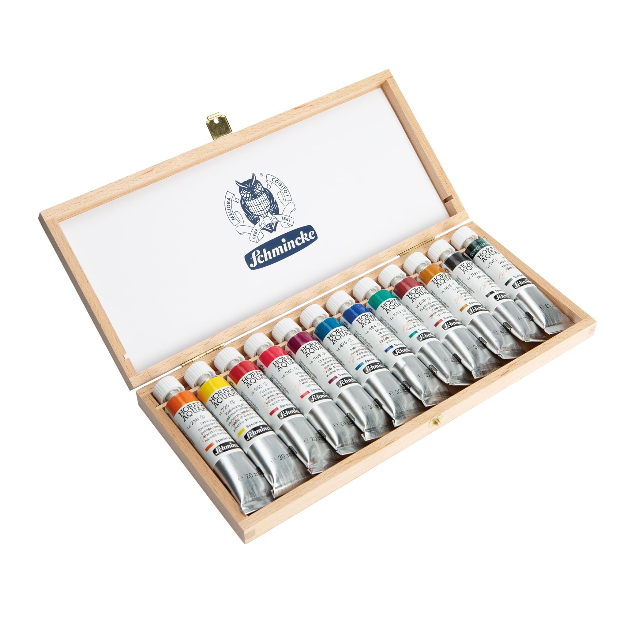 Schmincke HORADAM® AQUARELL - Scatola di Faggio 12x20ml