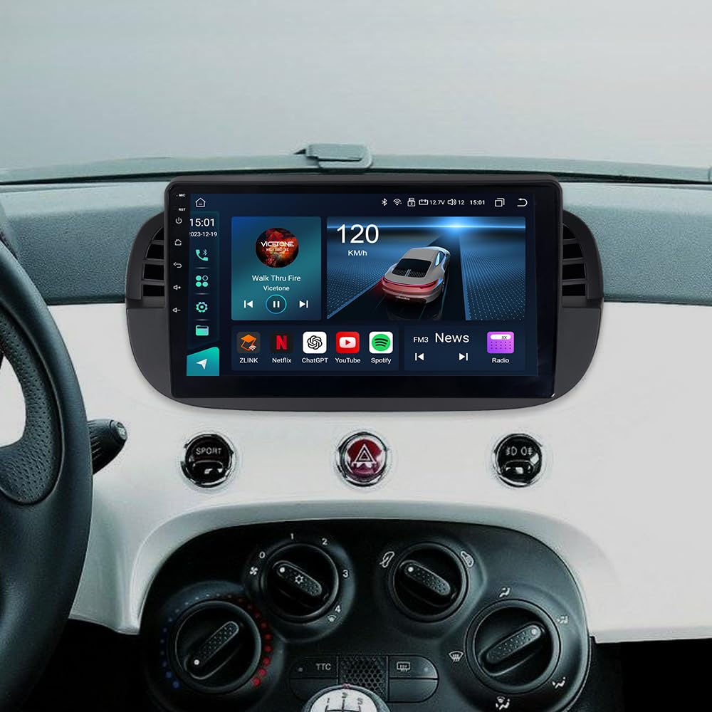 Autoradio 4+64GB per Fiat 500 500C (2007-2015)