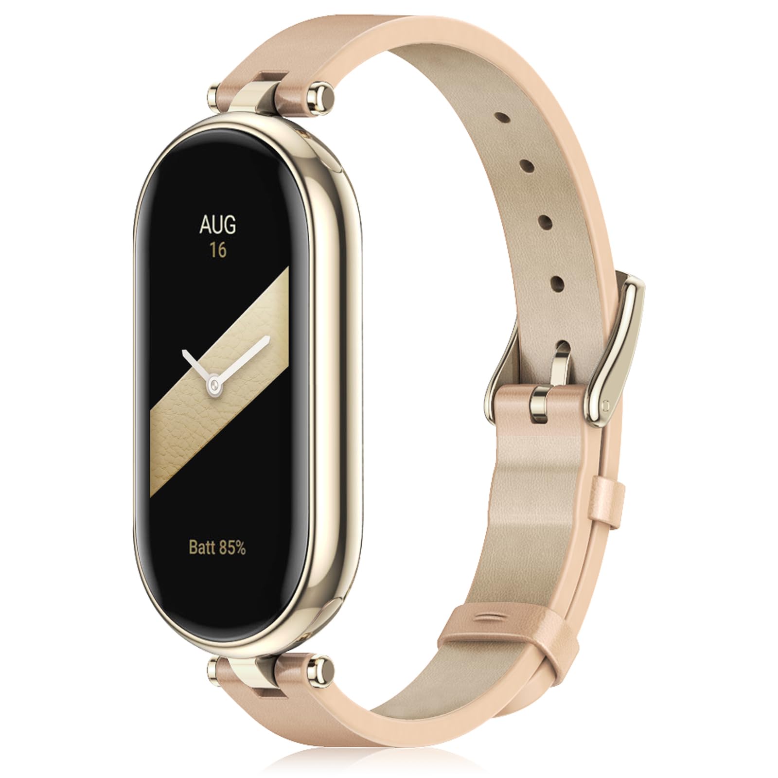 Cinturino di Ricambio per Xiaomi Band 8/9/10 Cinturini in Pelle, Leggero, Morbido e Confortevole Bracciale Accessori per Orologi Intelligenti Miband 10 & 9 & 8 Cinturino