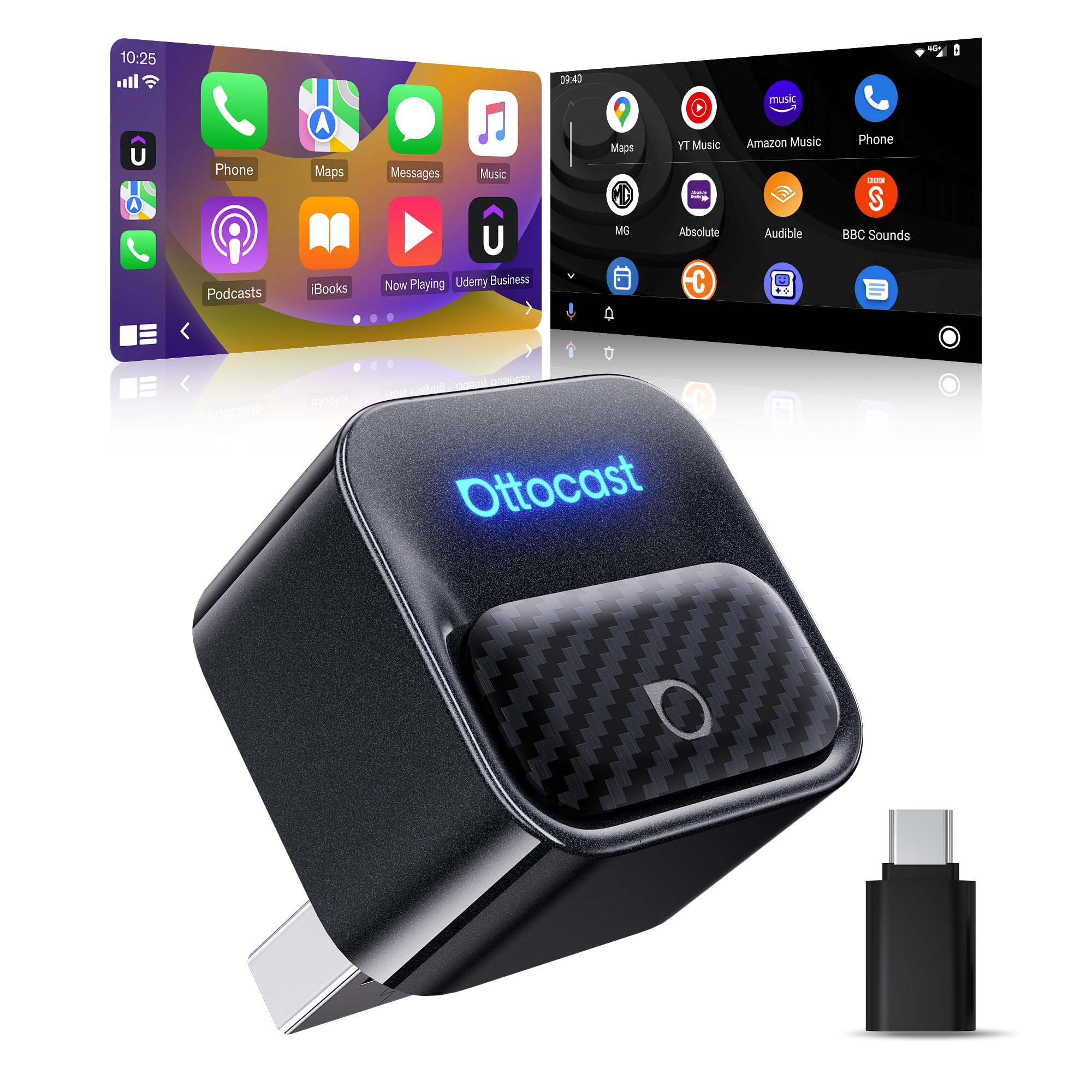 Ottocast Mini Core 2026 Adattatore CarPlay & Android Auto