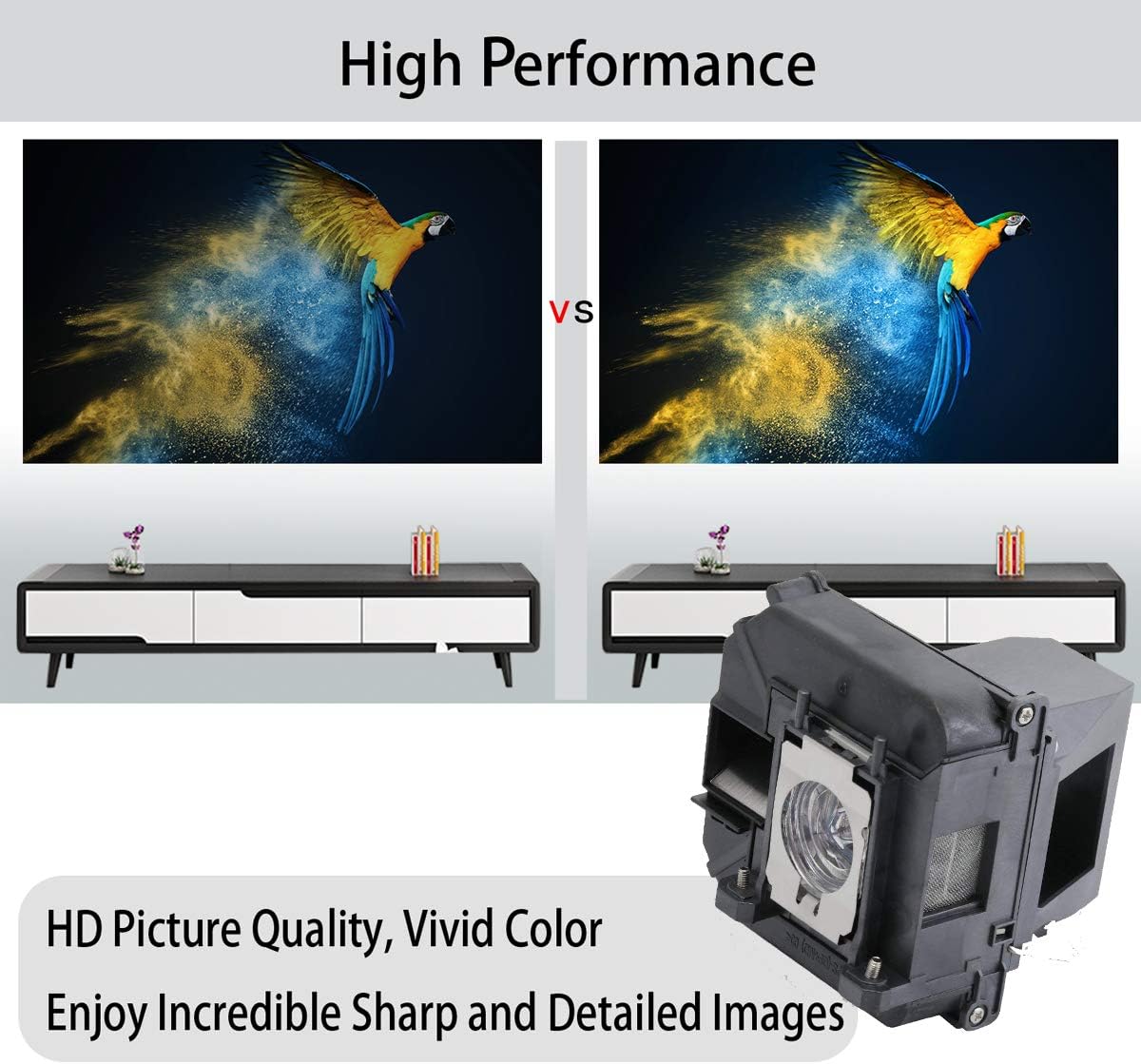 Aimdio Lampada Proiettore Per ELPLP68 - immagine 2