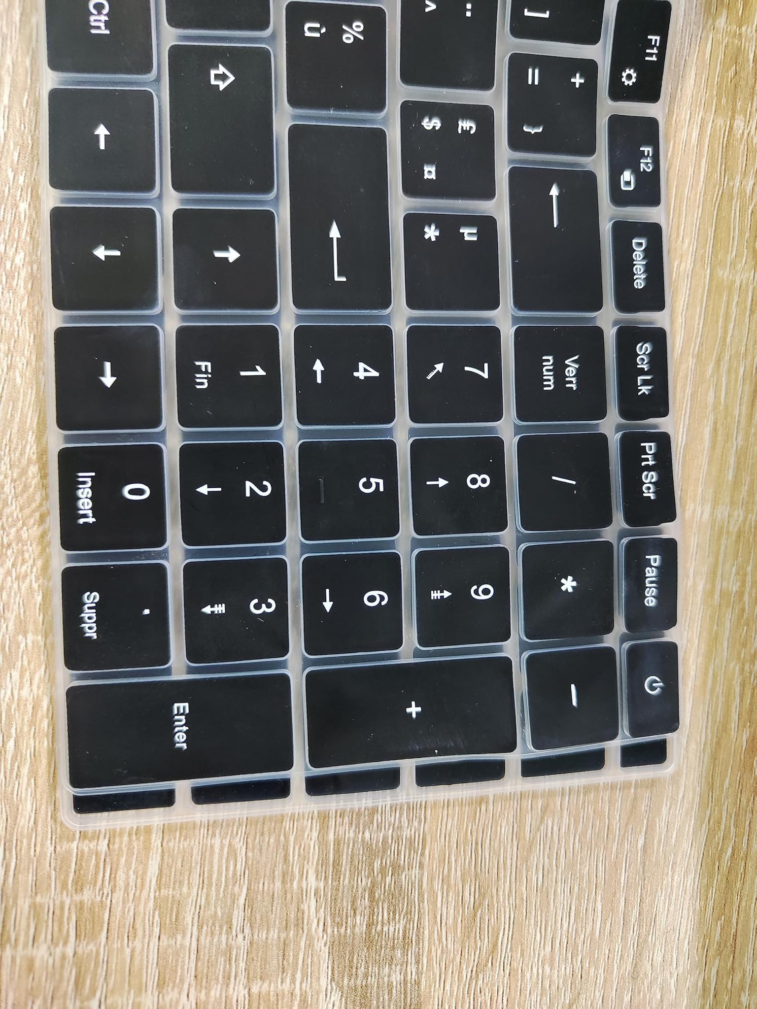 Custodia per tastiera a membrana italiana per laptop15.6 Pollici - Nero