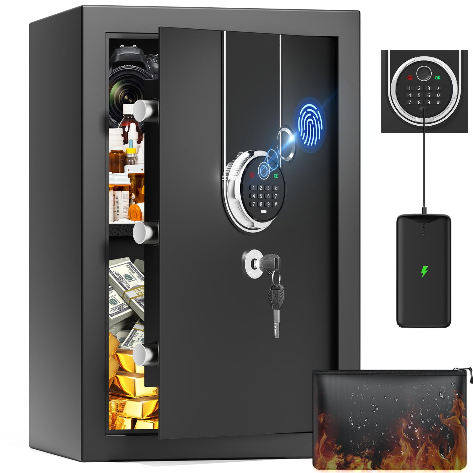 Tiskgg Cassaforte Ignifuga Digitale 67L