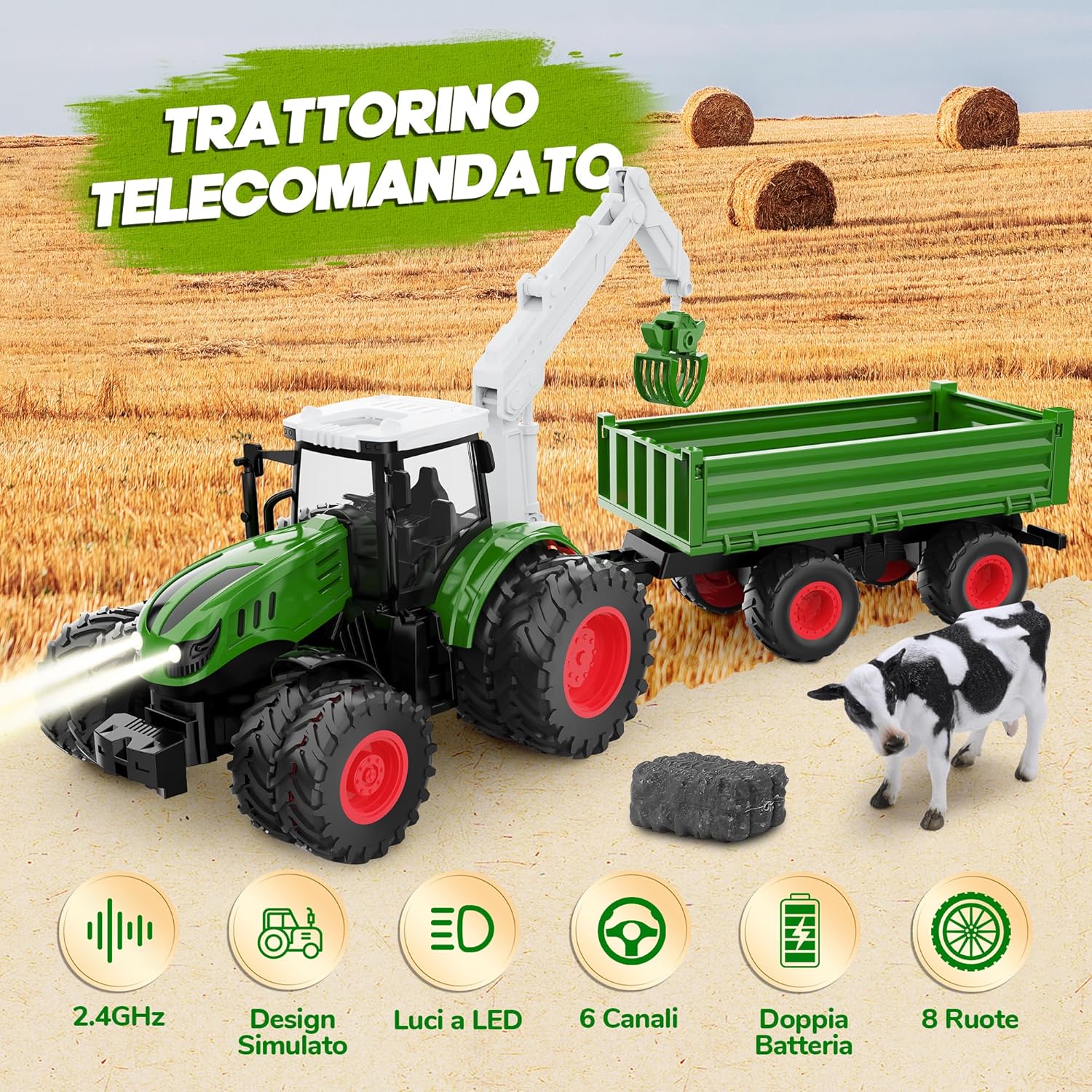 HappyGoLucky Trattore Telecomandato 2.4GHz 1:16 - immagine 2