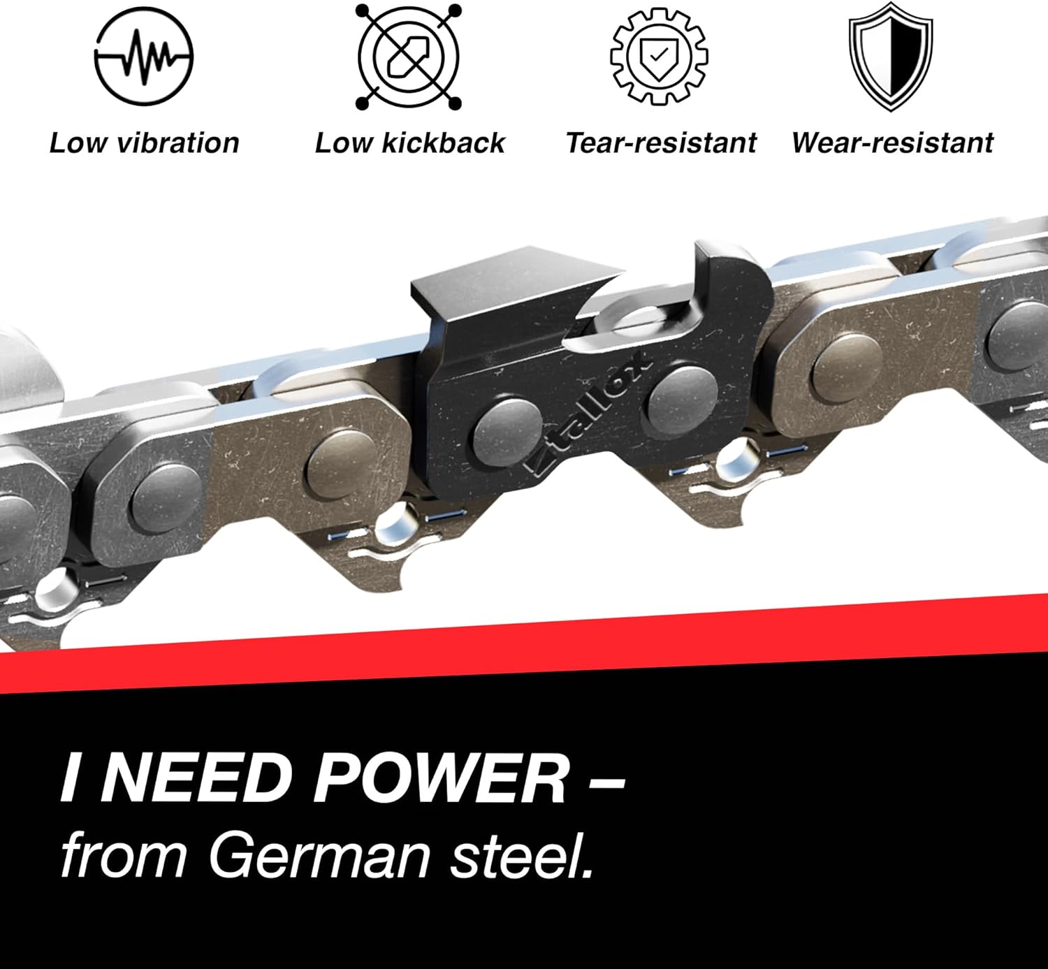 Tallox Spada e 3 Catene per Sega 50cm - immagine 4