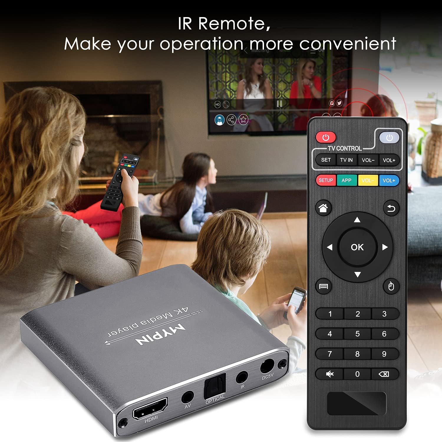 Mypin Lettore Multimediale 4K HD - immagine 5