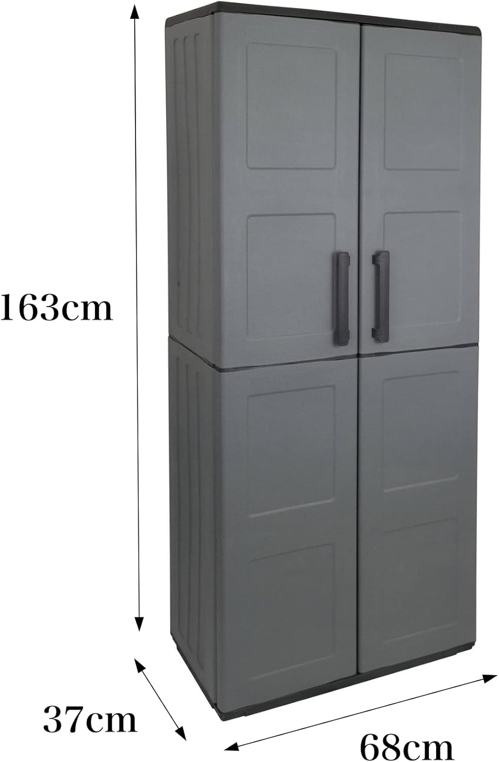 Dmora Armadio da Esterno Geel Porta Scope 68x37h163 cm - immagine 2
