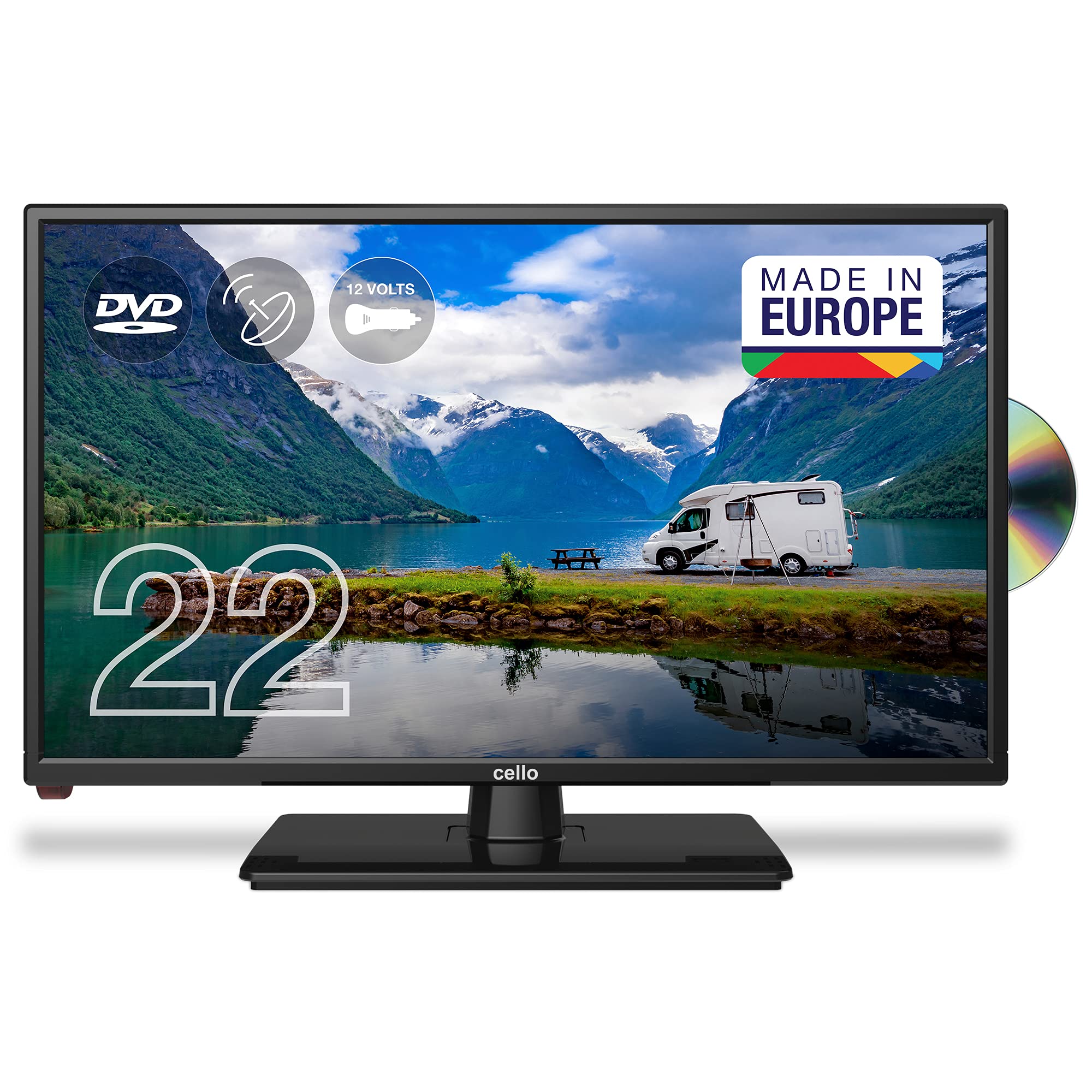 Cello C2220FMTRDE - TV LED Full HD 22" con DVD
