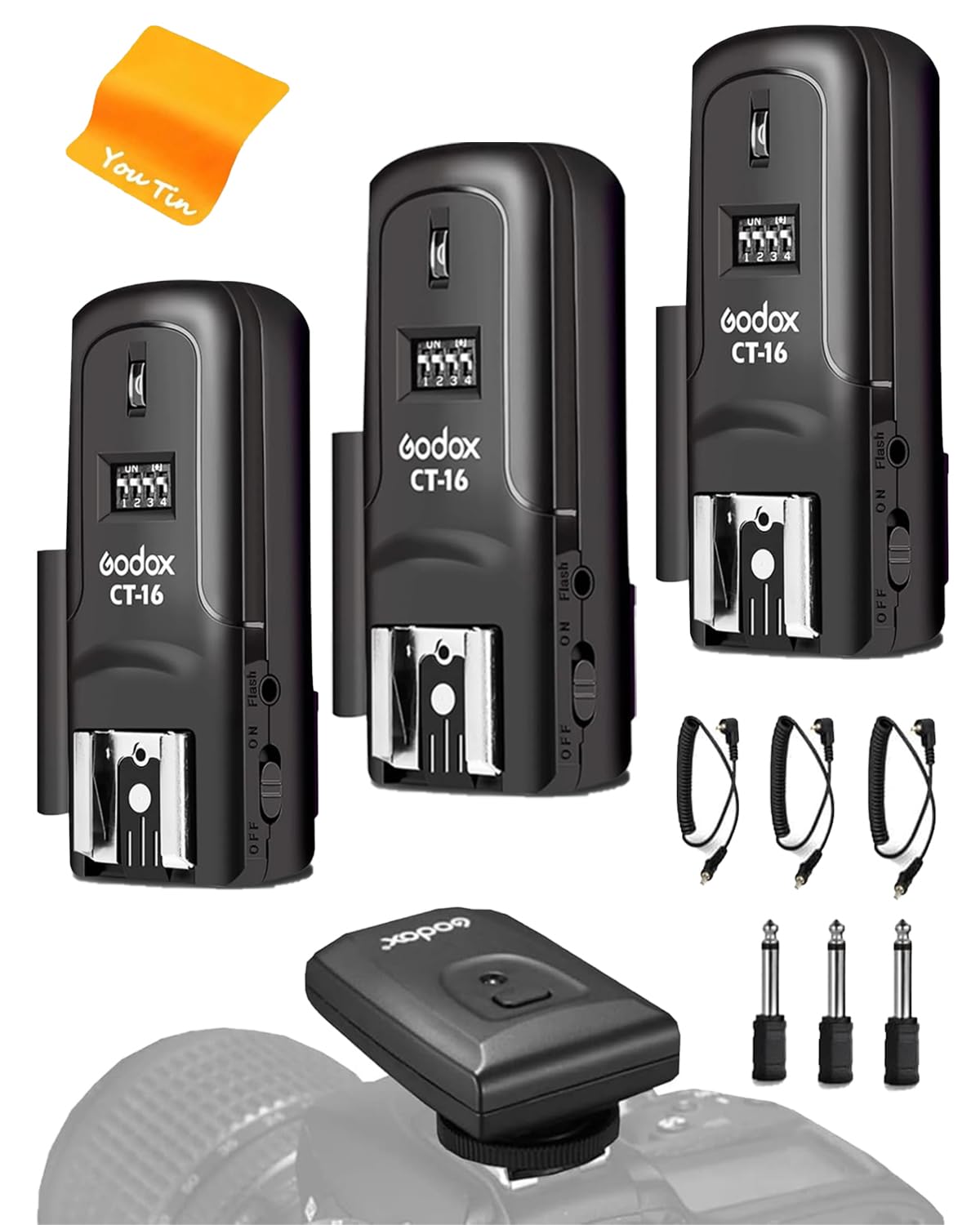 Godox CT-16 Trigger Wireless per Flash (1T + 3R)