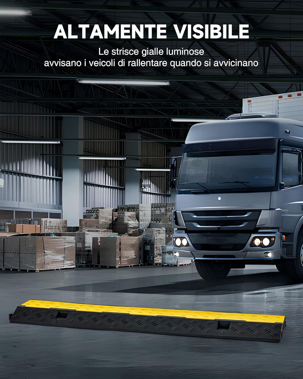 Creworks 4 Pezzi Passacavo a Pavimento in Gomma 5T - immagine 3