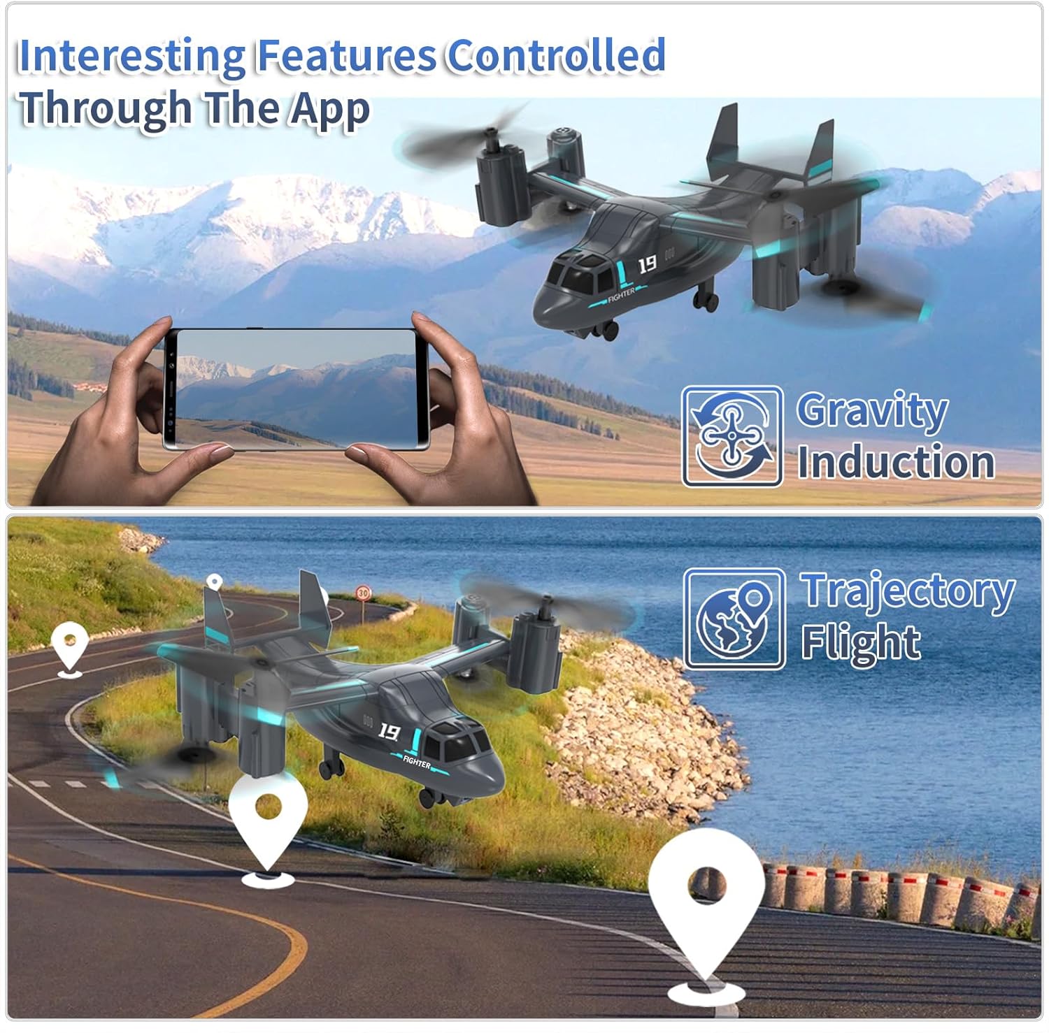 Obest Elicottero Telecomandato con Telecamera 1080P - immagine 7