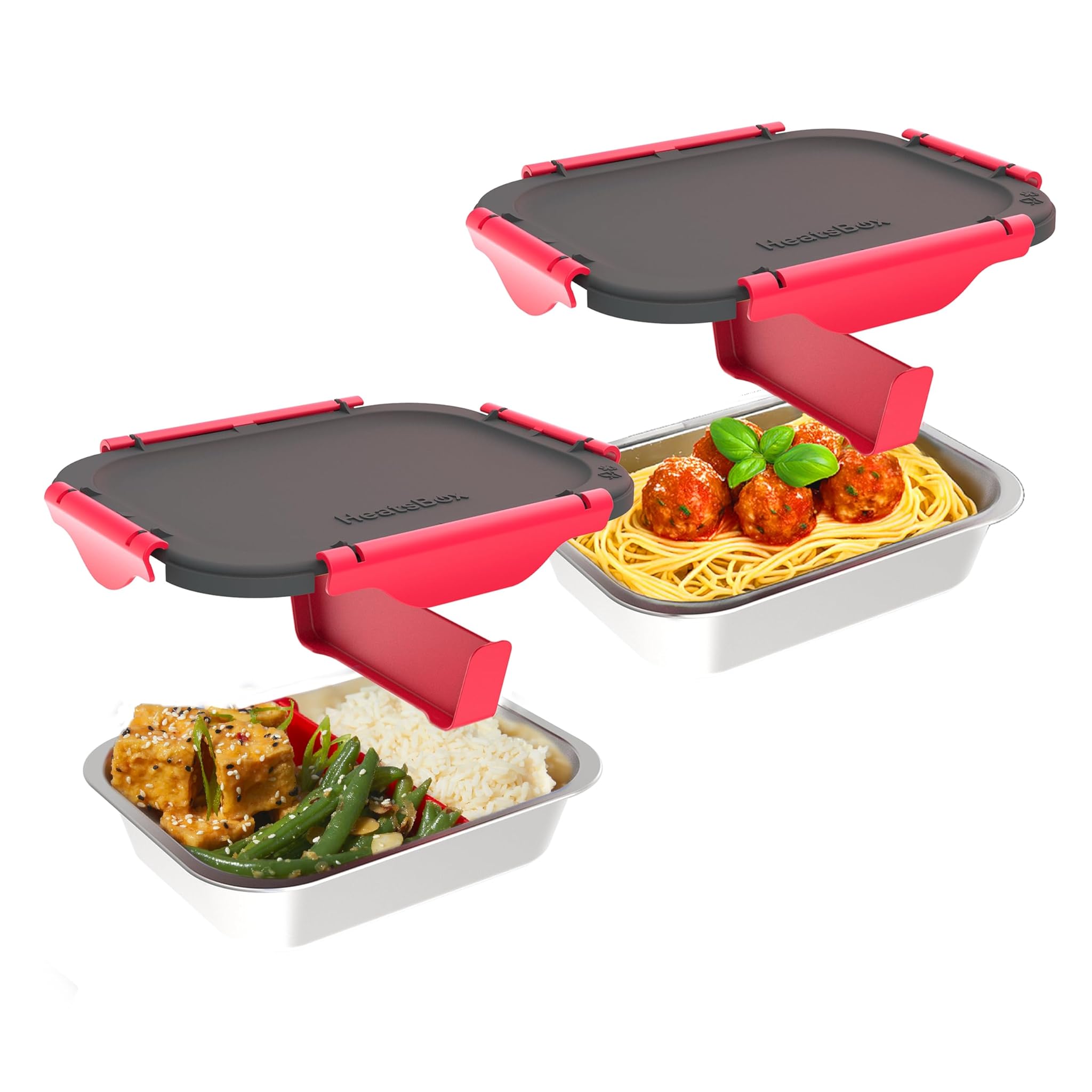 Faitron Set 2 Ciotole Cucina Inox con Separatore 925ml