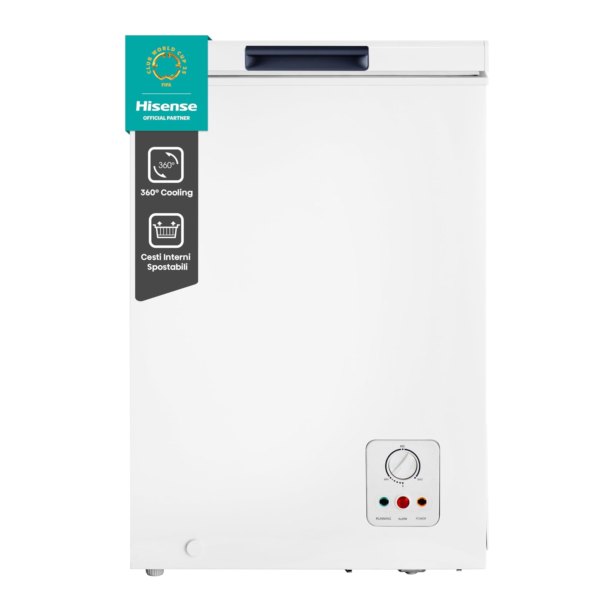 Hisense MCF95E - Congelatore a Pozzo 95 L, Bianco