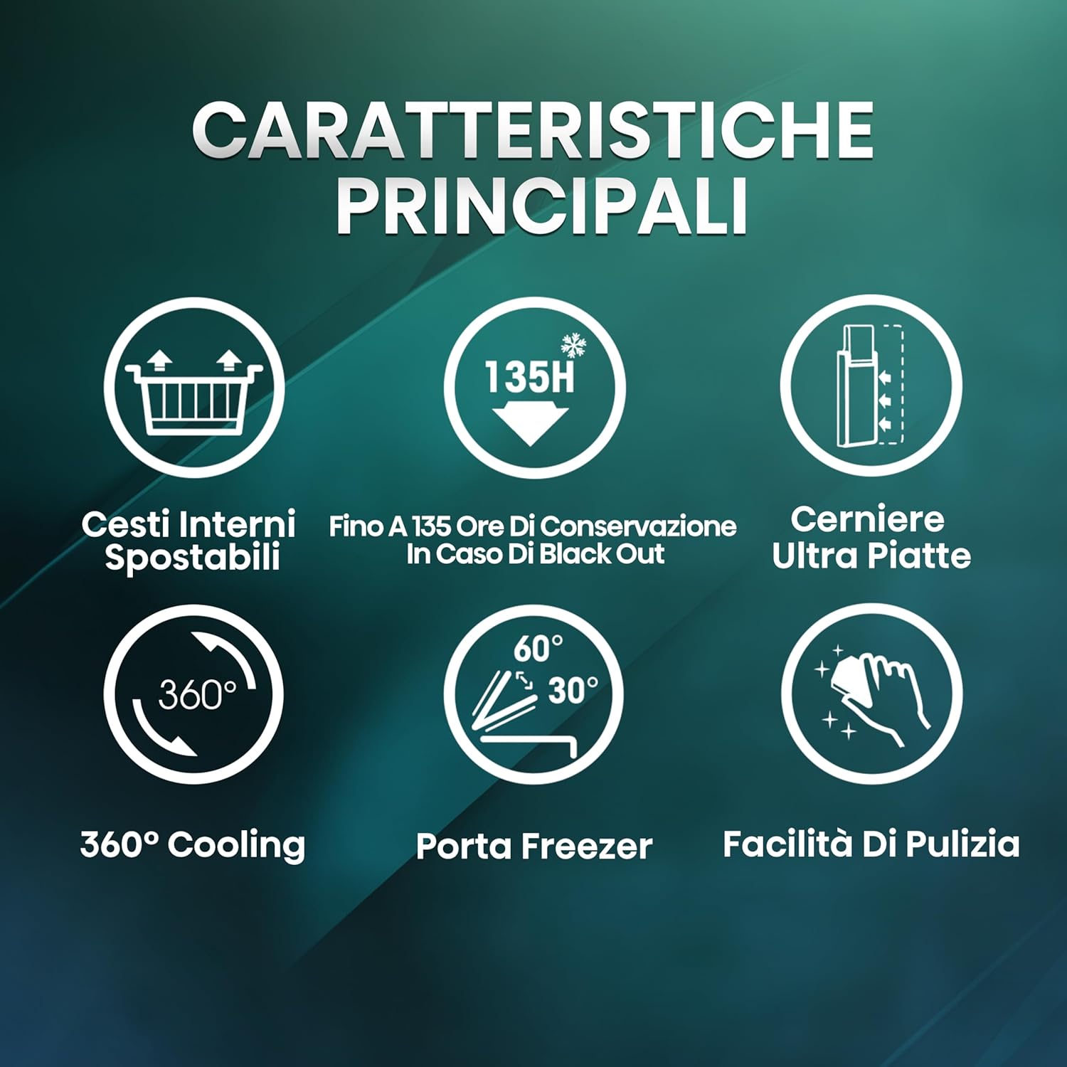 Hisense MCF95E - Congelatore a Pozzo 95 L, Bianco - immagine 3