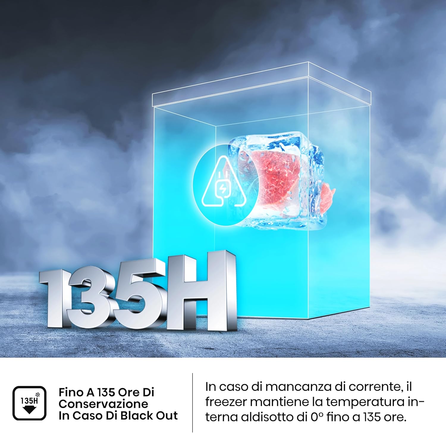 Hisense MCF95E - Congelatore a Pozzo 95 L, Bianco - immagine 7