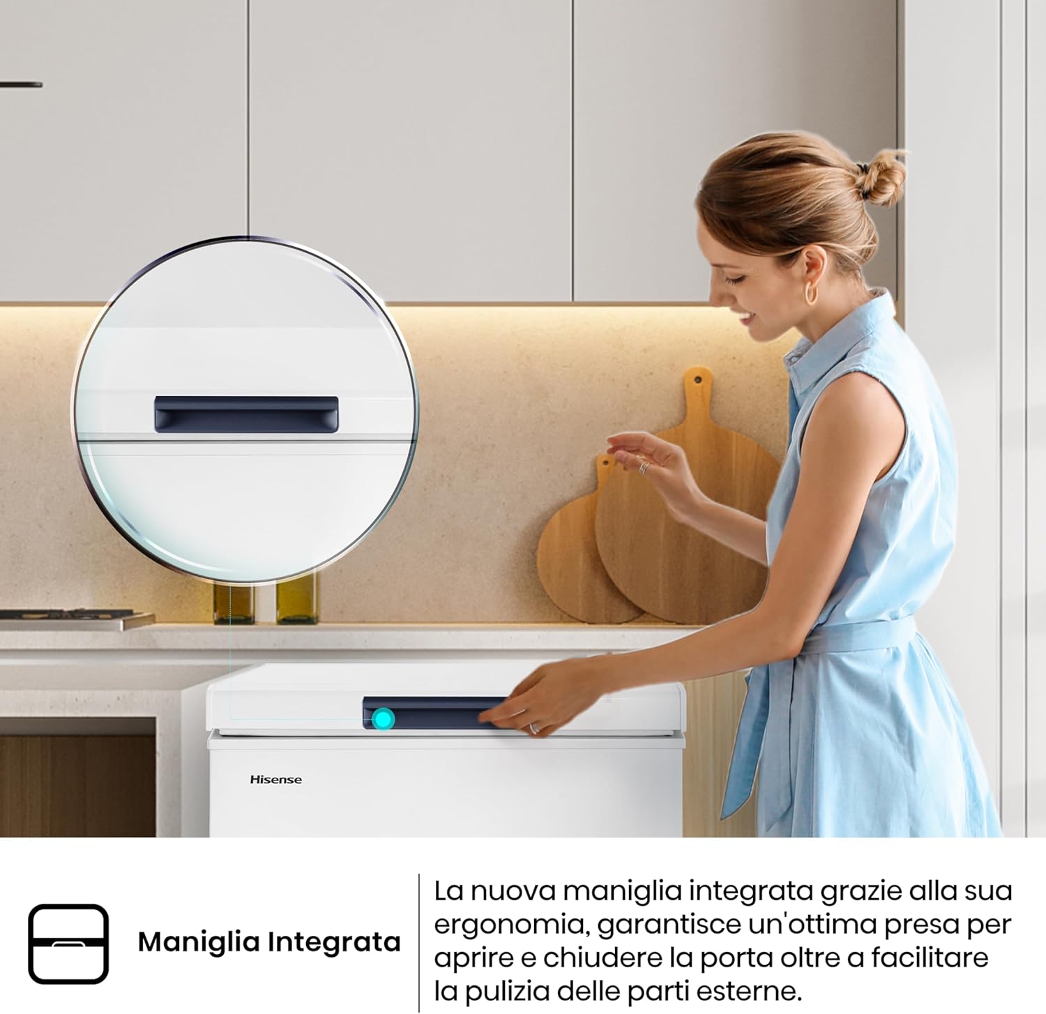 Hisense MCF95E - Congelatore a Pozzo 95 L, Bianco - immagine 8