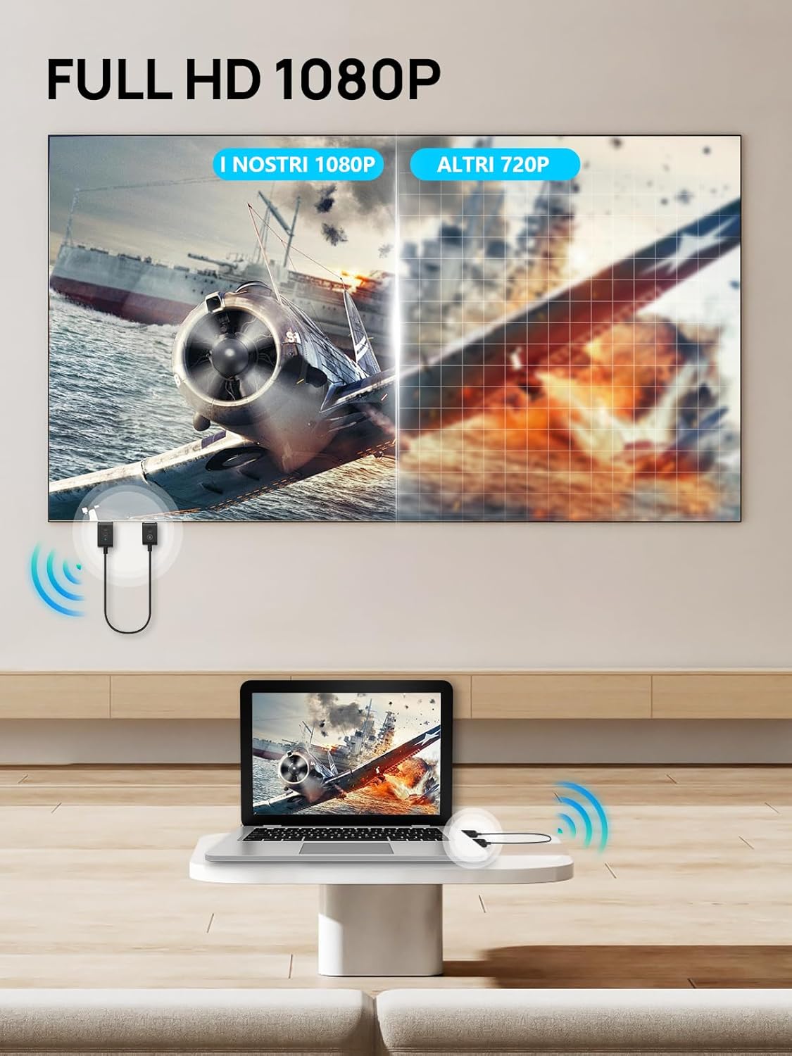 Moman HDMI Wireless Extender CS6 1080P HD - immagine 4