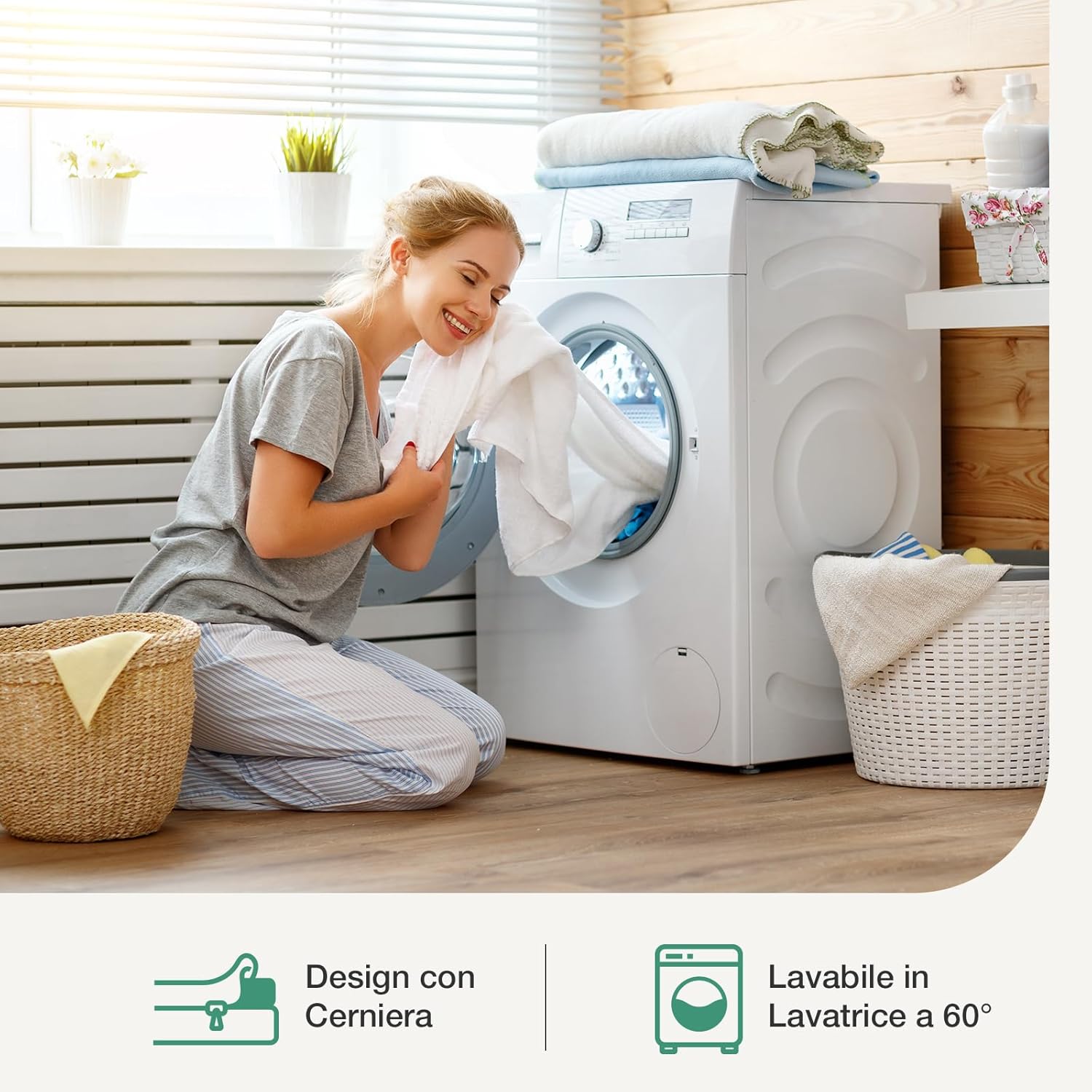 Novilla Topper Memory Foam e Bambù 7.5cm, 90x200 - immagine 6