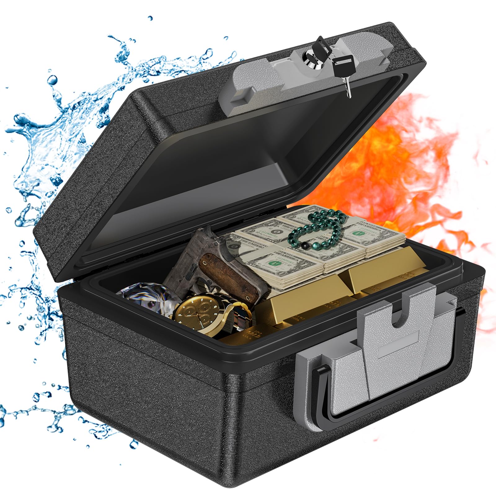 Wasjoye Cassaforte Portatile 21L con Chiave