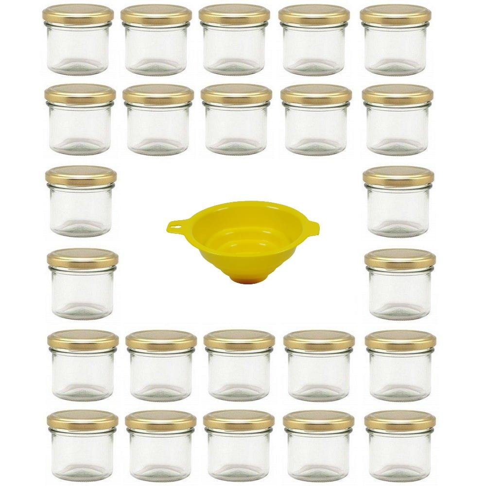 Viva Haushaltswaren Vasetti per Marmellata 125ml, 24 Pezzi