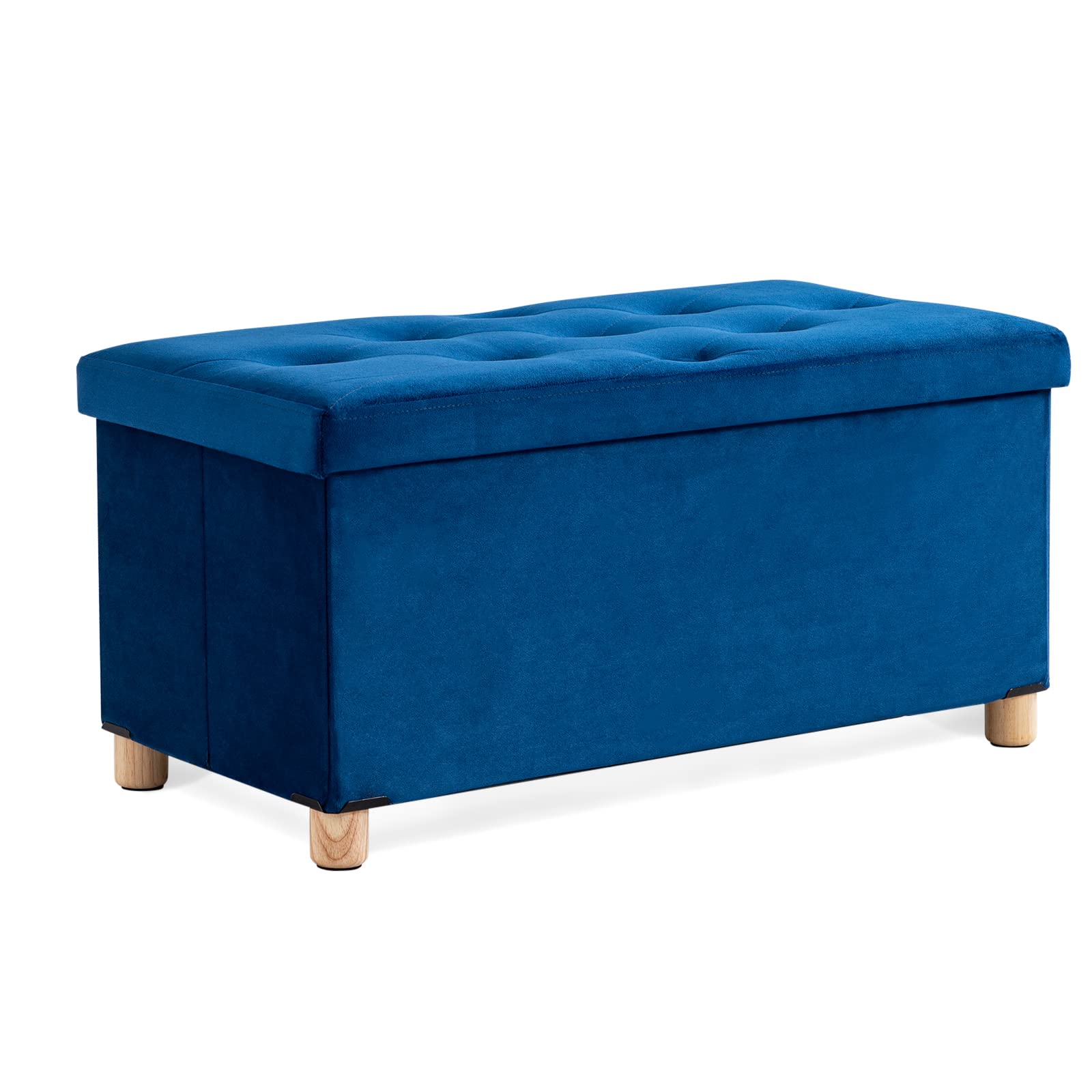 Brian & Dany Pouf Cubo Contenitore Pieghevole, Blu Navy