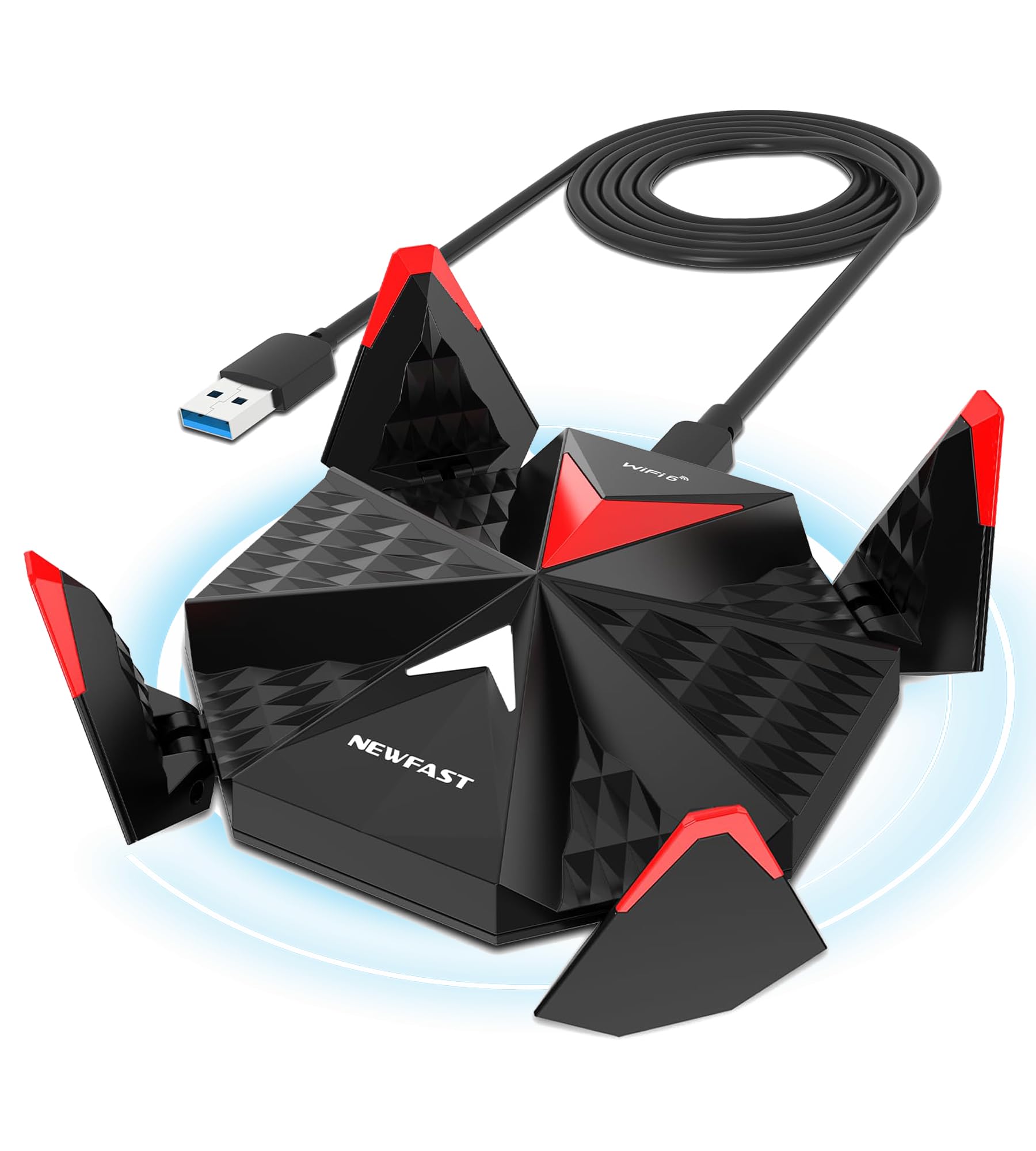 Newfast Chiavetta WiFi 6E USB Tri-Band 5400Mbps